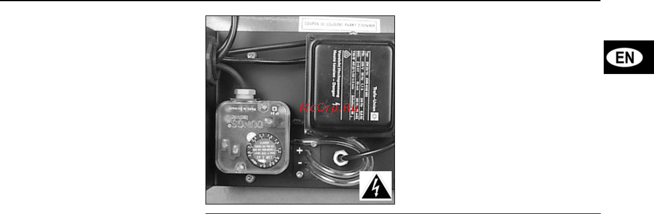 Cuenod C 380 GX 507 T2 [7/56] Preliminary check up and leakage tests adjusting air pressure switch