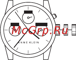 Anne Klein 3279SVRT [4/30] Инструкция для часов с механизмами 6р05 6р25 6р27