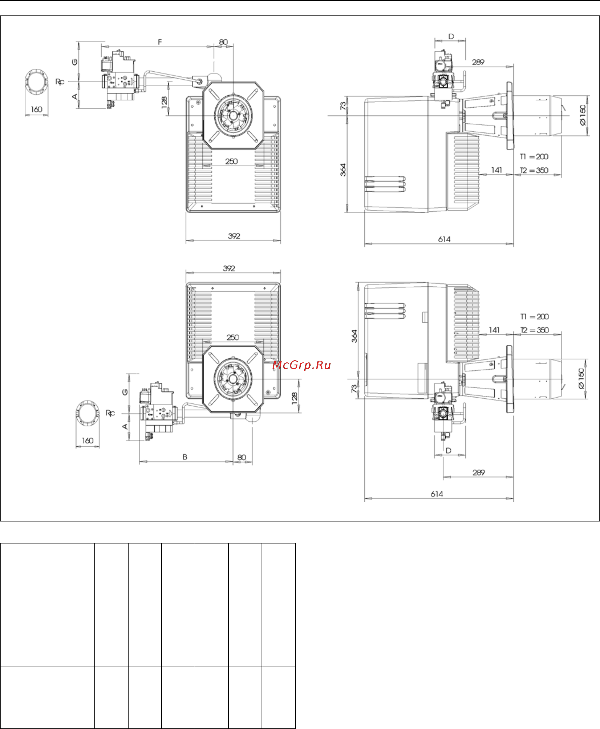 Cuenod C 60 GX 507/8 T2 [6/24] Encombrement dimensions dimensioni d ingombro dimensiones medidas space requirements and dimensions maßbild und abmessungen занимаемый объем размеры