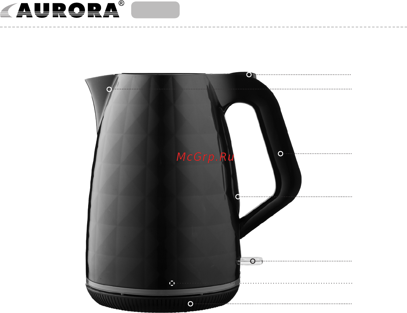 Aurora AU 3517 [2/10] Cordless jug kettle