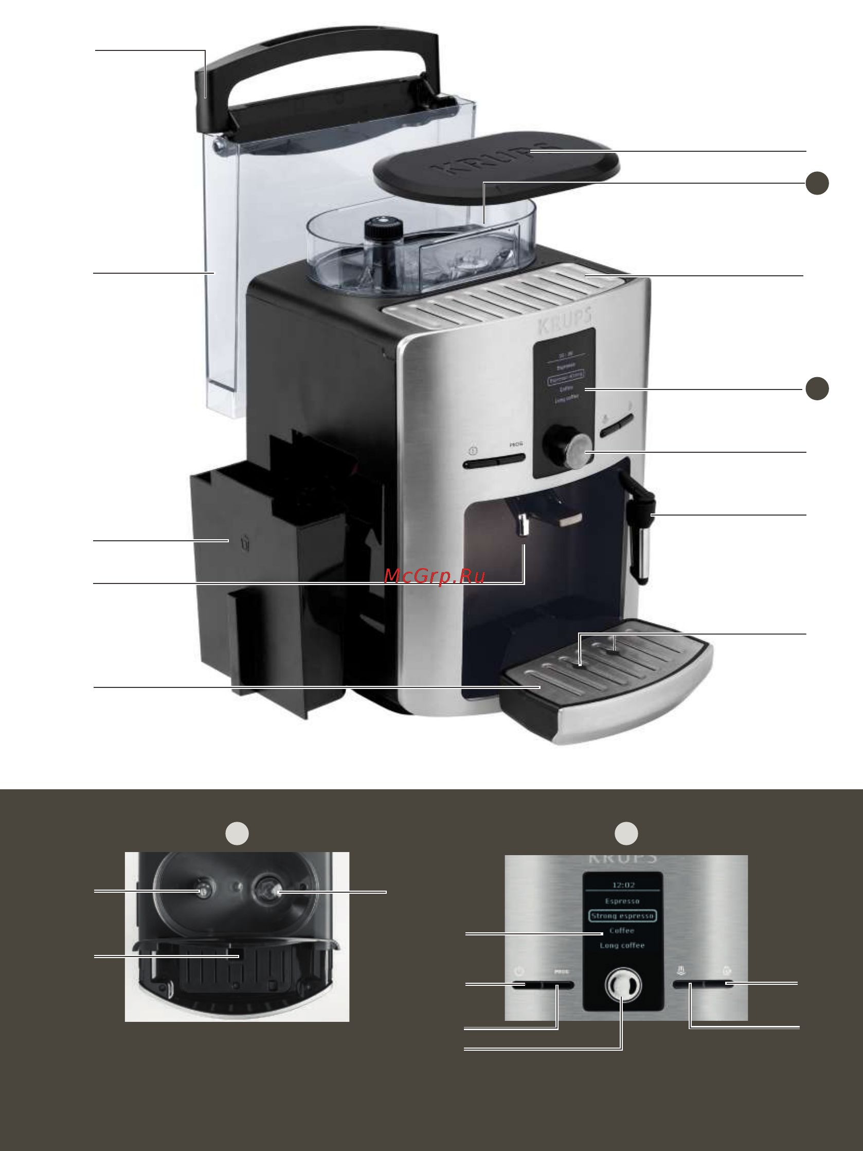 Krups ESPRESSERIA QUATTRO FORCE EA82F0 Руководство пользователя онлайн [3/187] 365341