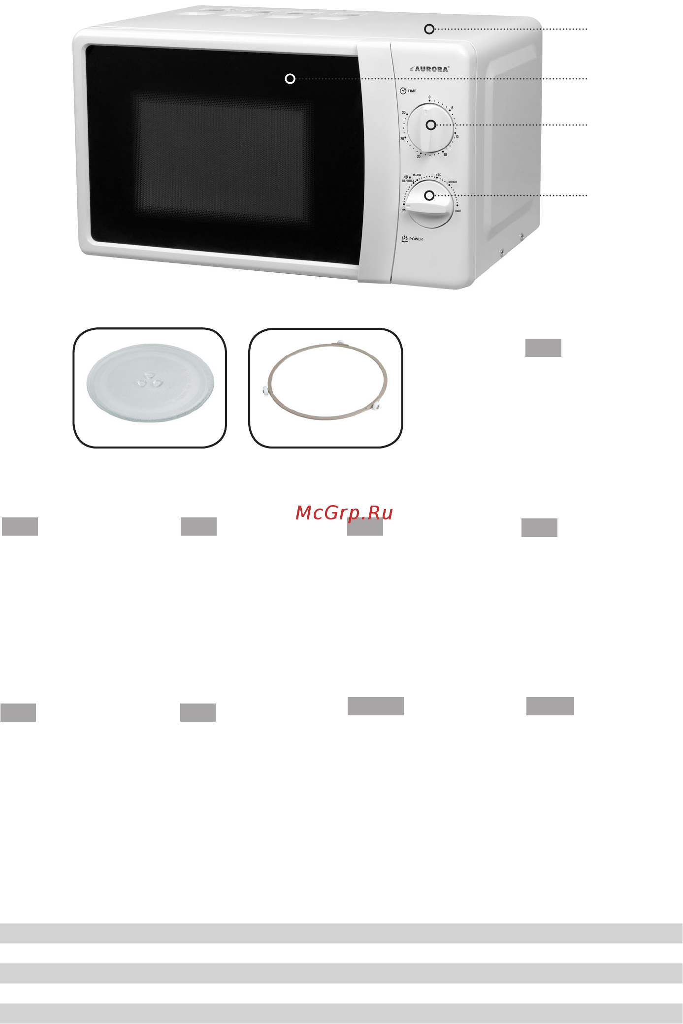 Aurora AU 3681 [2/16] Eng components identification