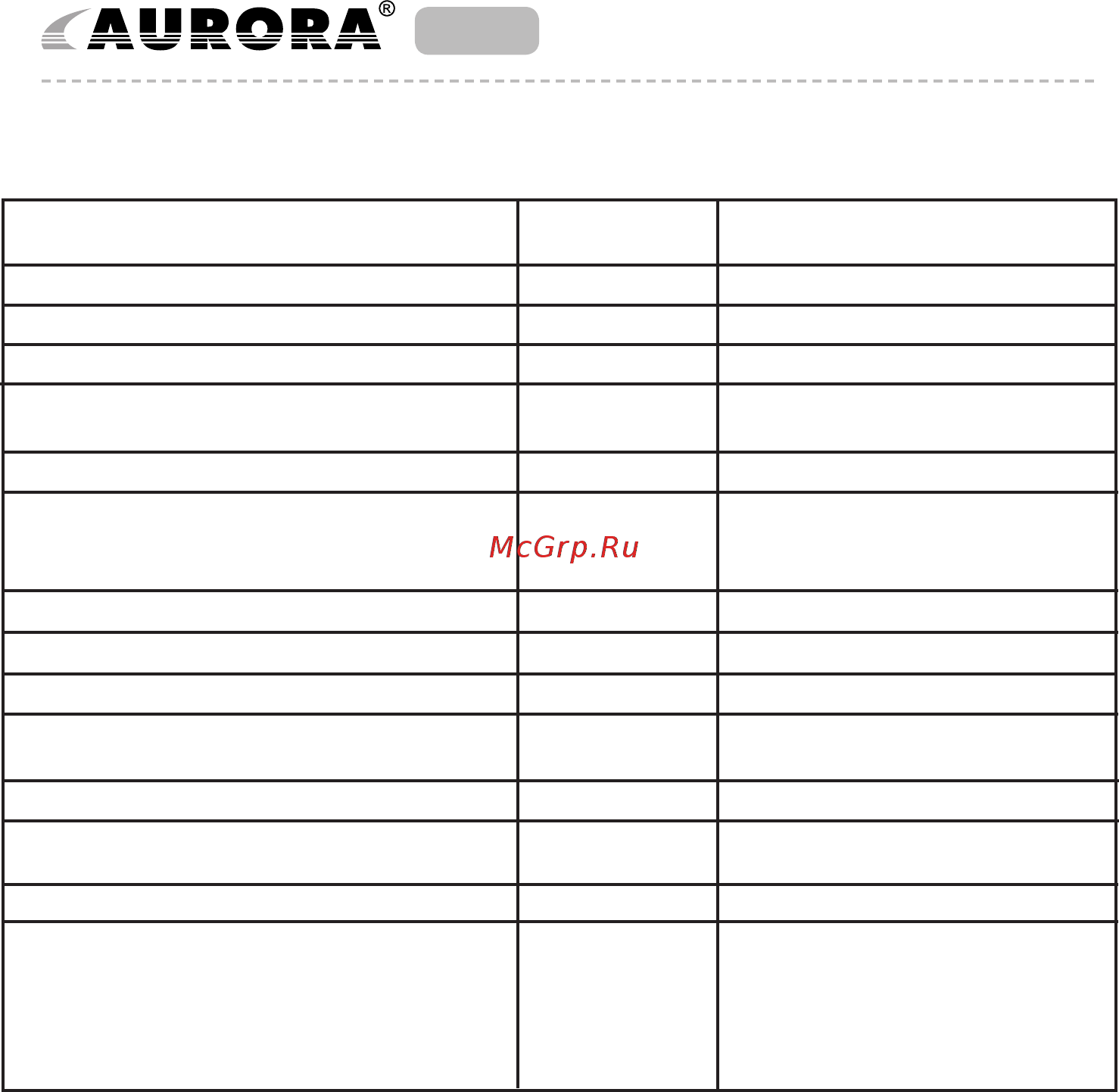 Aurora AU 171 [9/11] Au 171