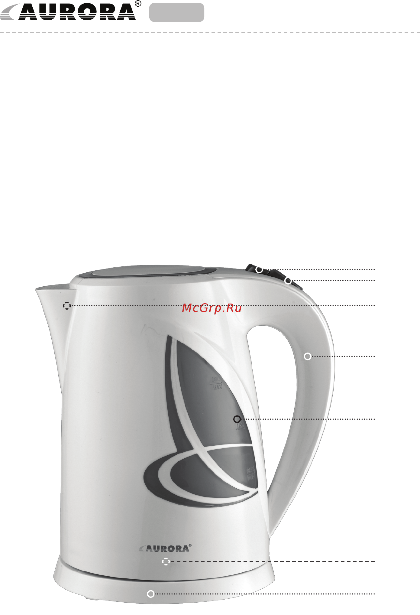 Aurora AU 3339 [2/9] Cordless jug kettle