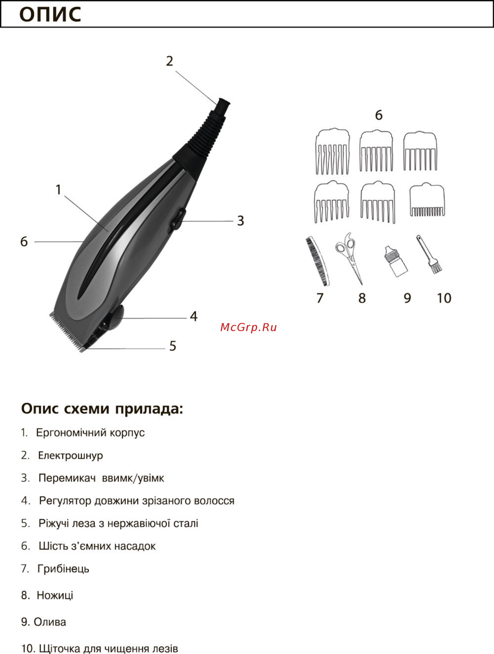 Aurora AU 291 [2/7] Опис схеми прилада