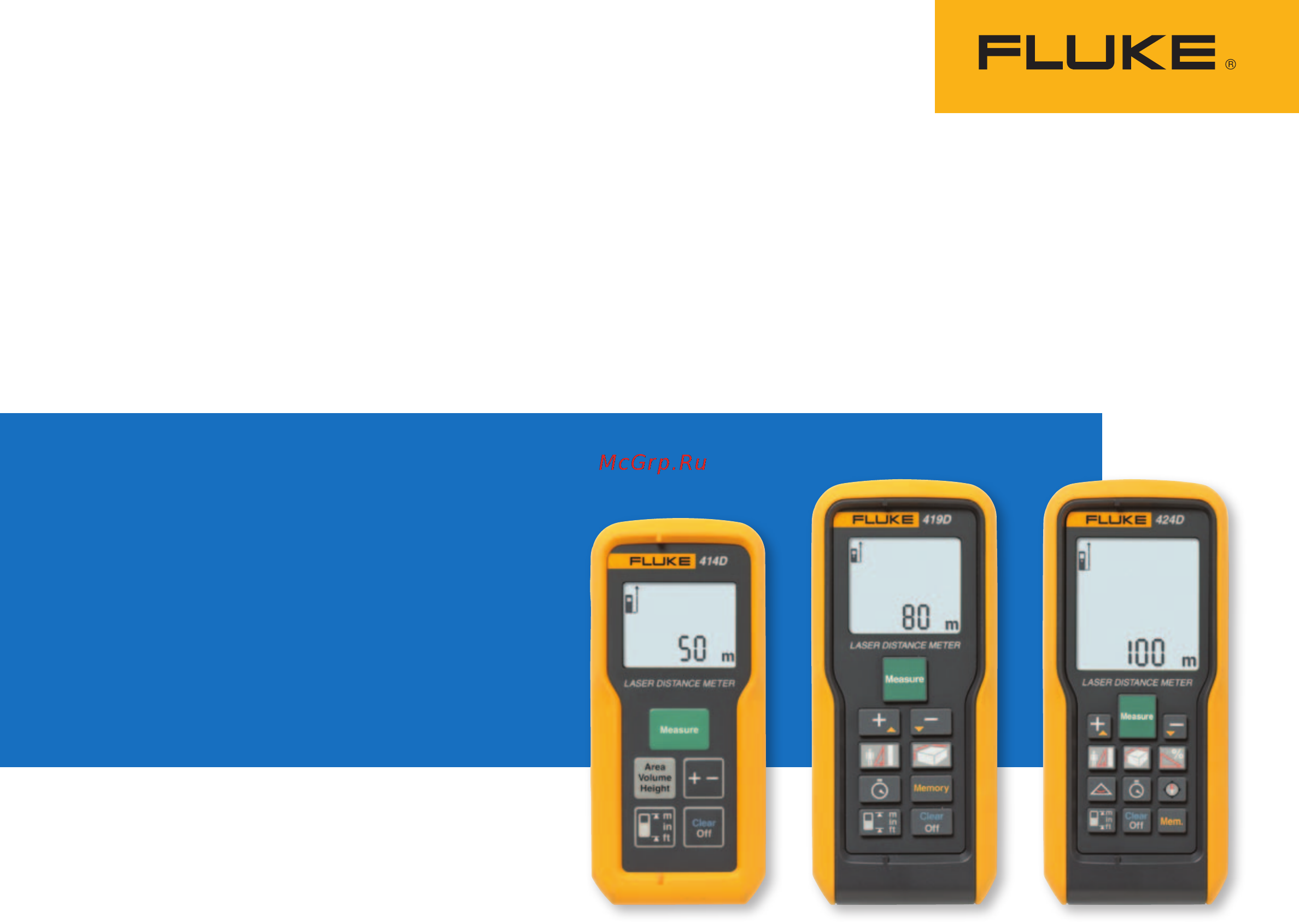 Fluke 414D Data Sheet онлайн