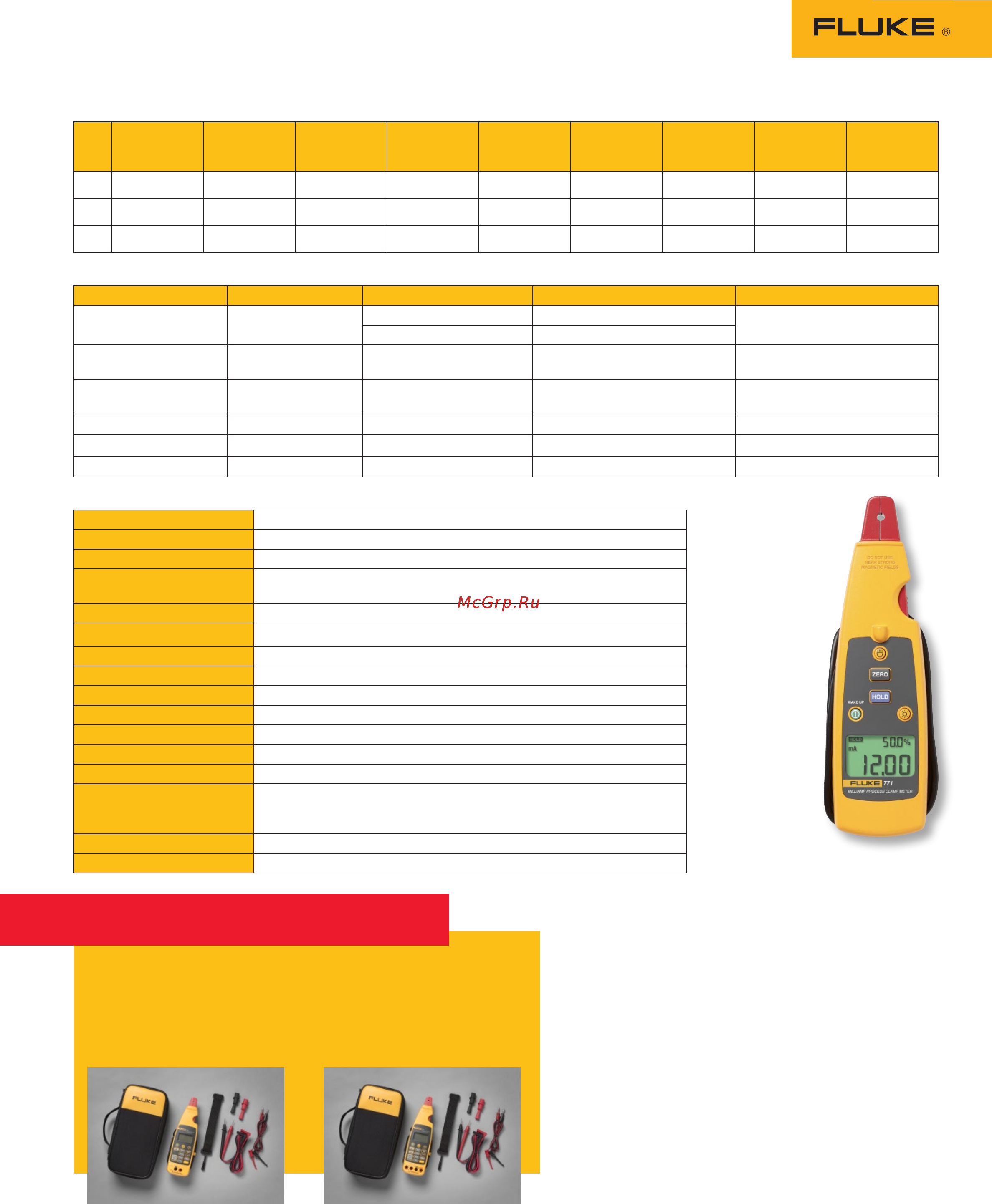 Fluke 773 [2/2] Ordering information