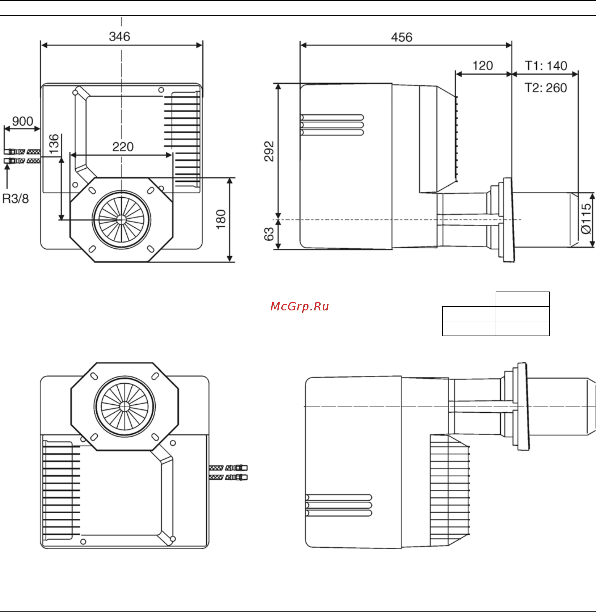 Cuenod C24 H101 T1 [7/20] Encombrement dimensions dimensioni d ingombro dimensiones medidas space requirements and dimensions maßbild und abmessungen чертеж с размерами
