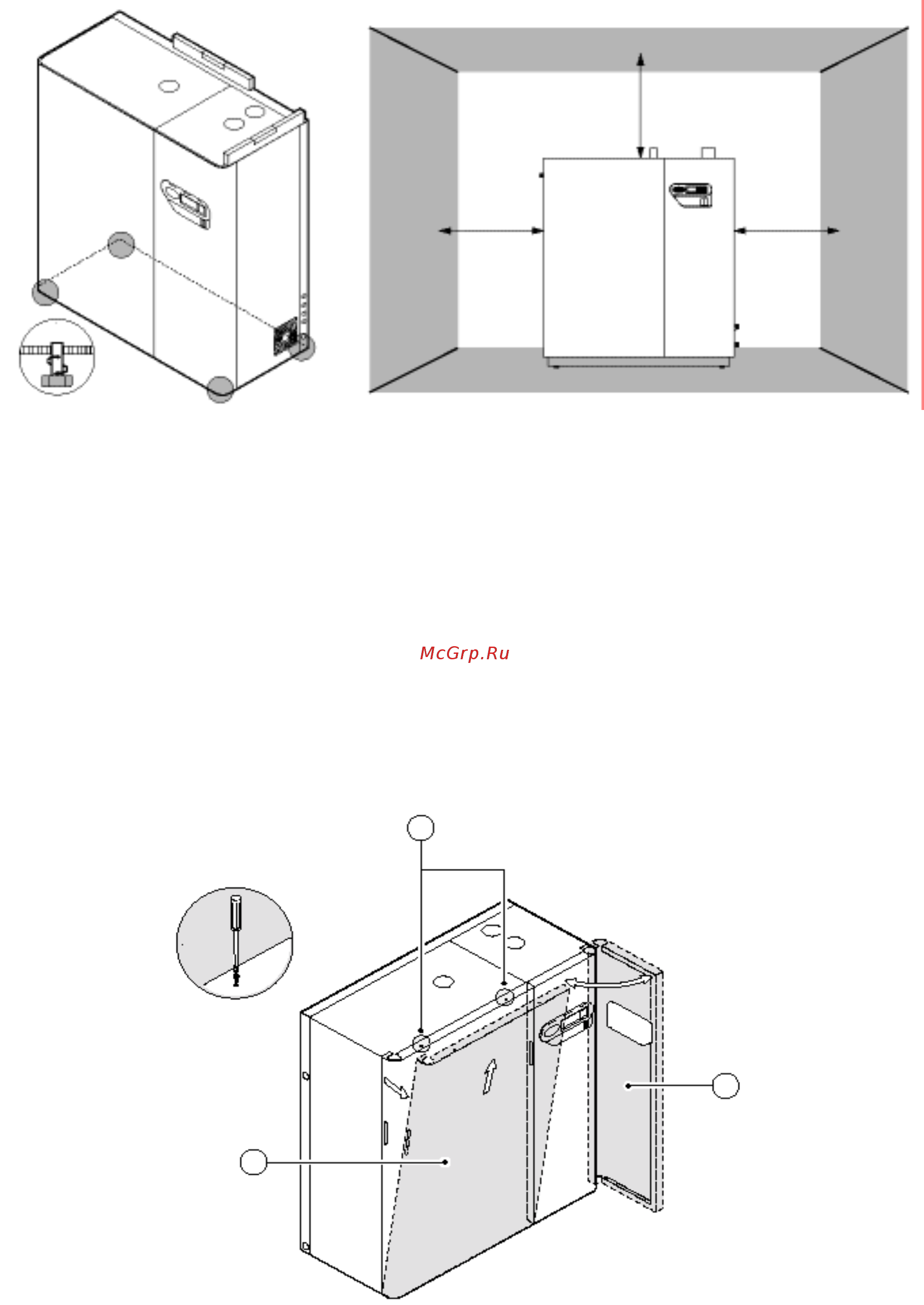 Carel gaSteam UG090HD001 [7/63] Снятие и установка на место лицевой панели