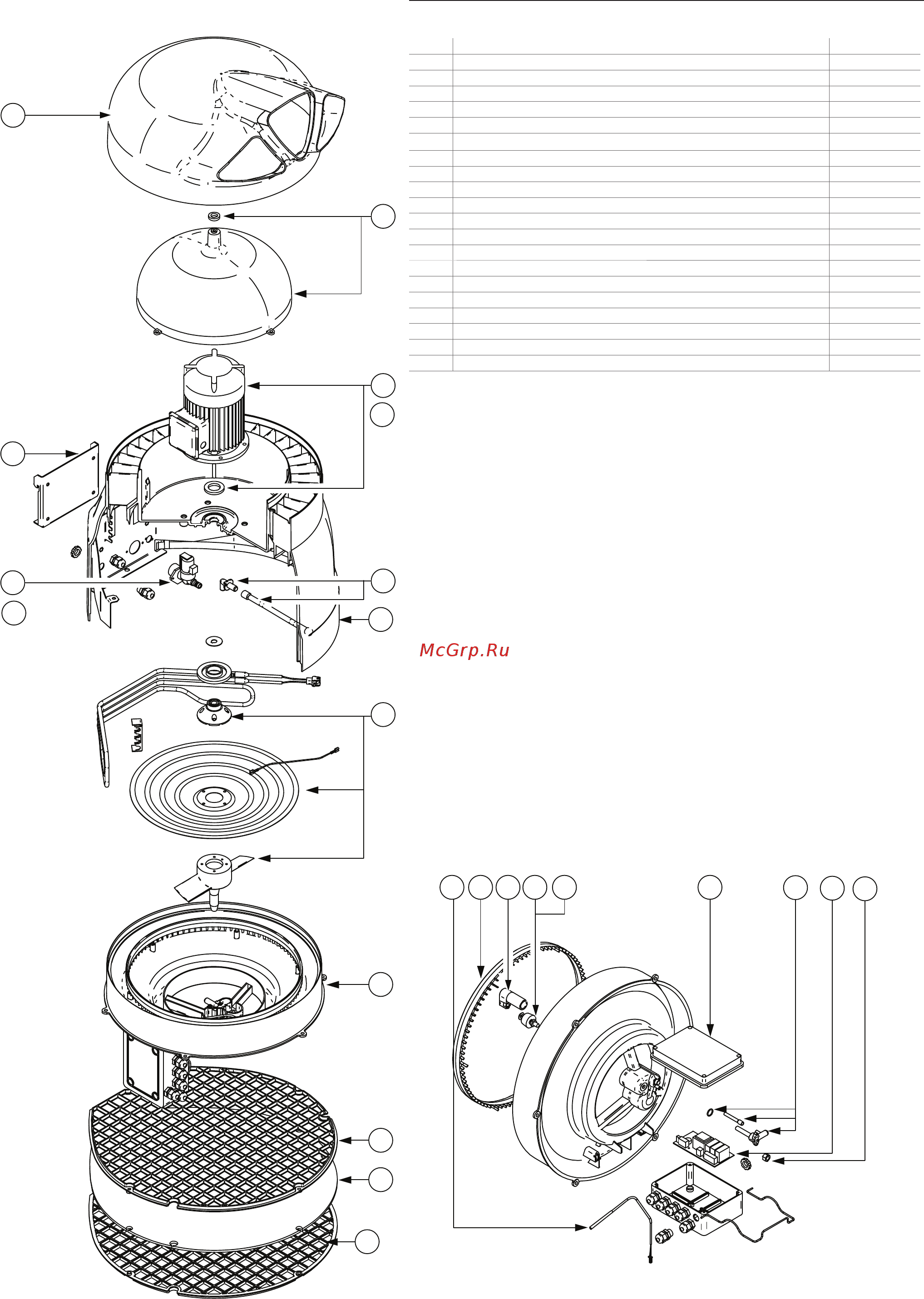 Carel humiDisk UC0100D000 [29/32] Перечень запчастей увлажнителей humidis