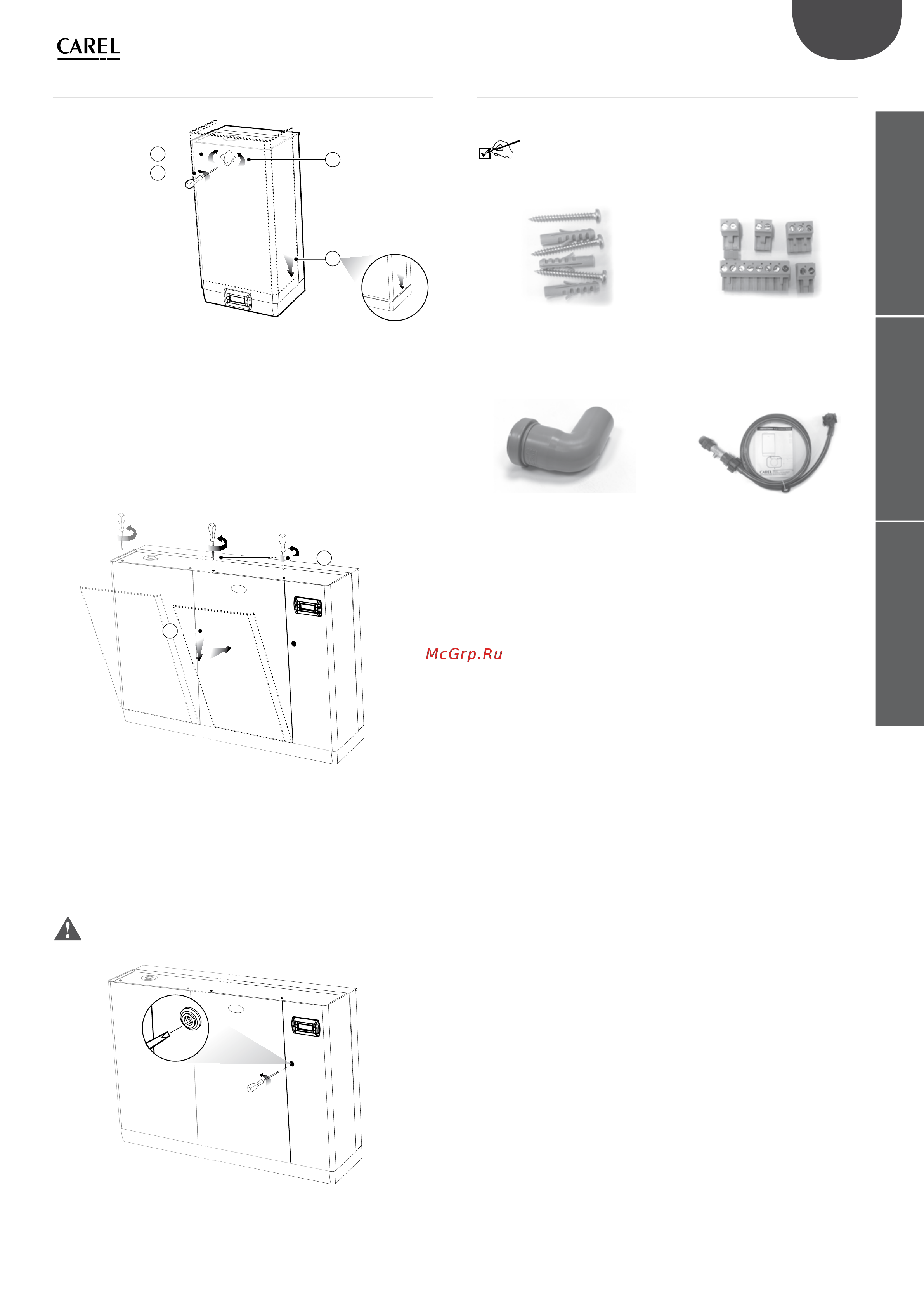 Carel humiSteam x-plus UE018XL0E1 [9/60] Монтаж эксплуатация сервис