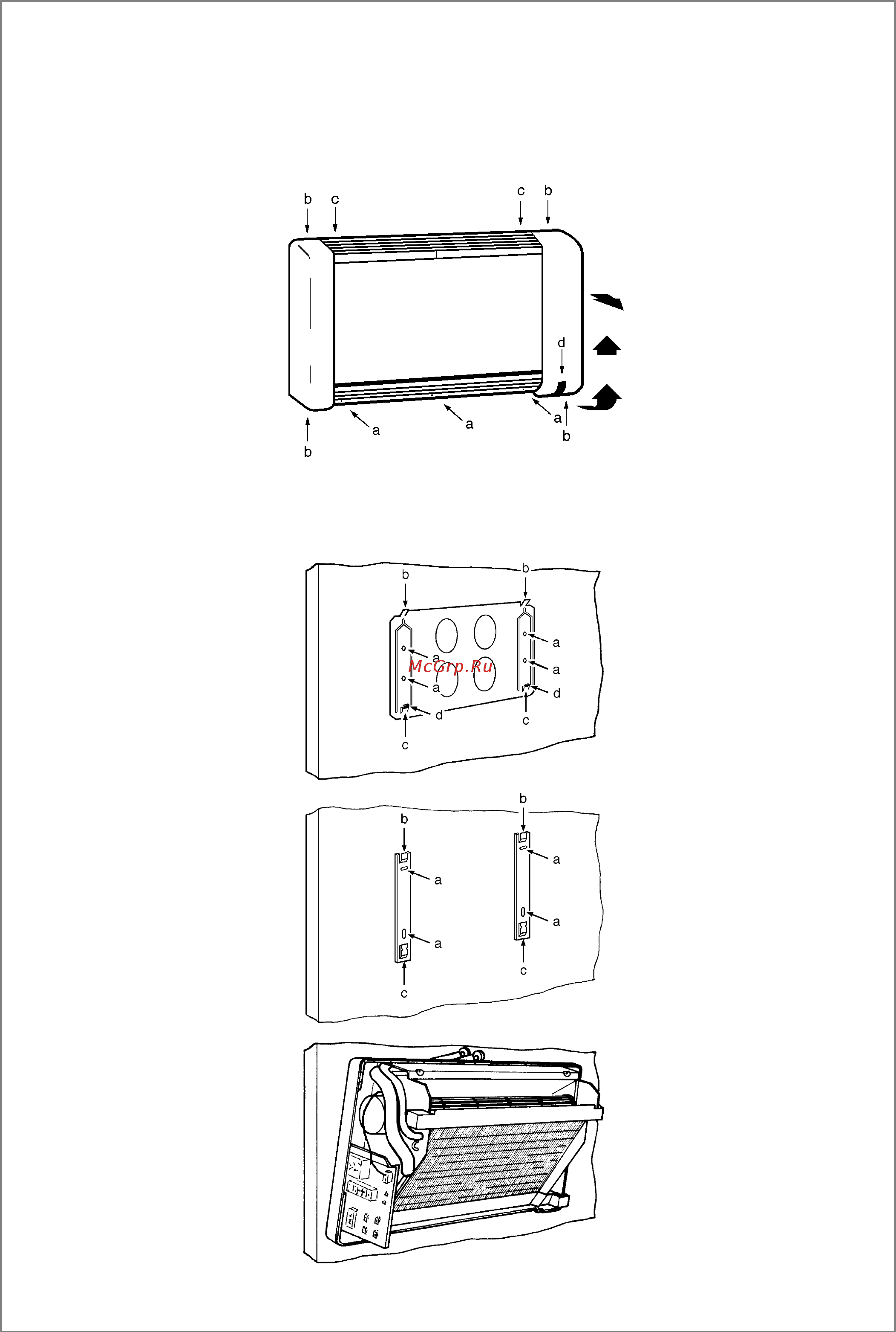 Ciat Splitciat ISEV 12L [6/27] Dismounting of the indoor unit casing
