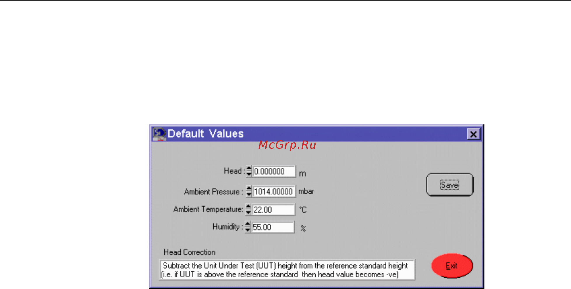 Fluke P3200 [24/46] Setting the default values