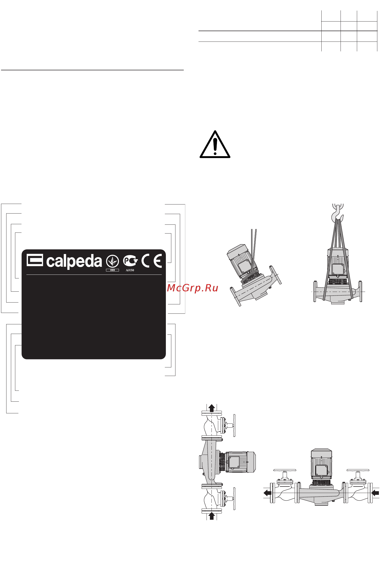 CALPEDA NR 65/200S/A Инструкция по эксплуатации онлайн