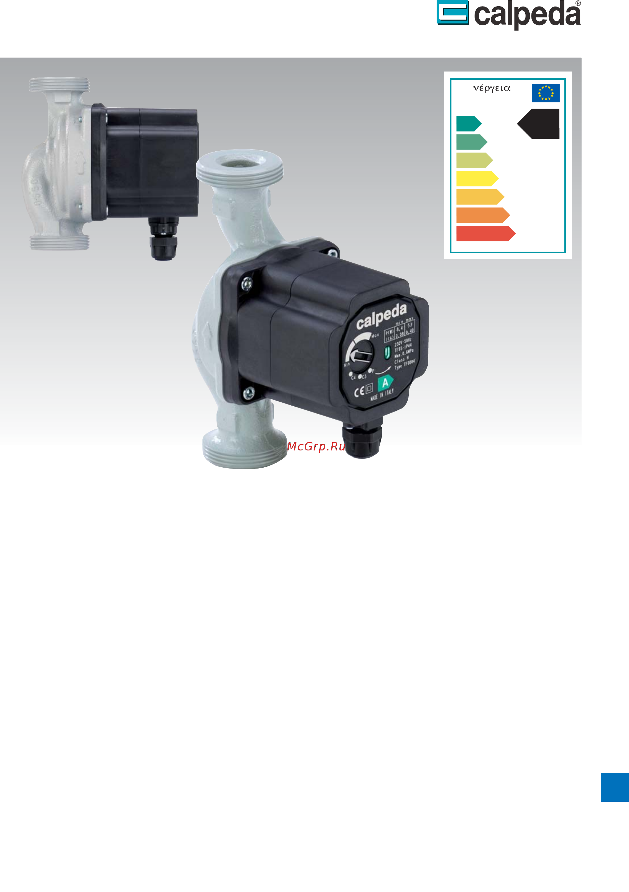 CALPEDA NCE EI 32-60/180 Технические характеристики онлайн