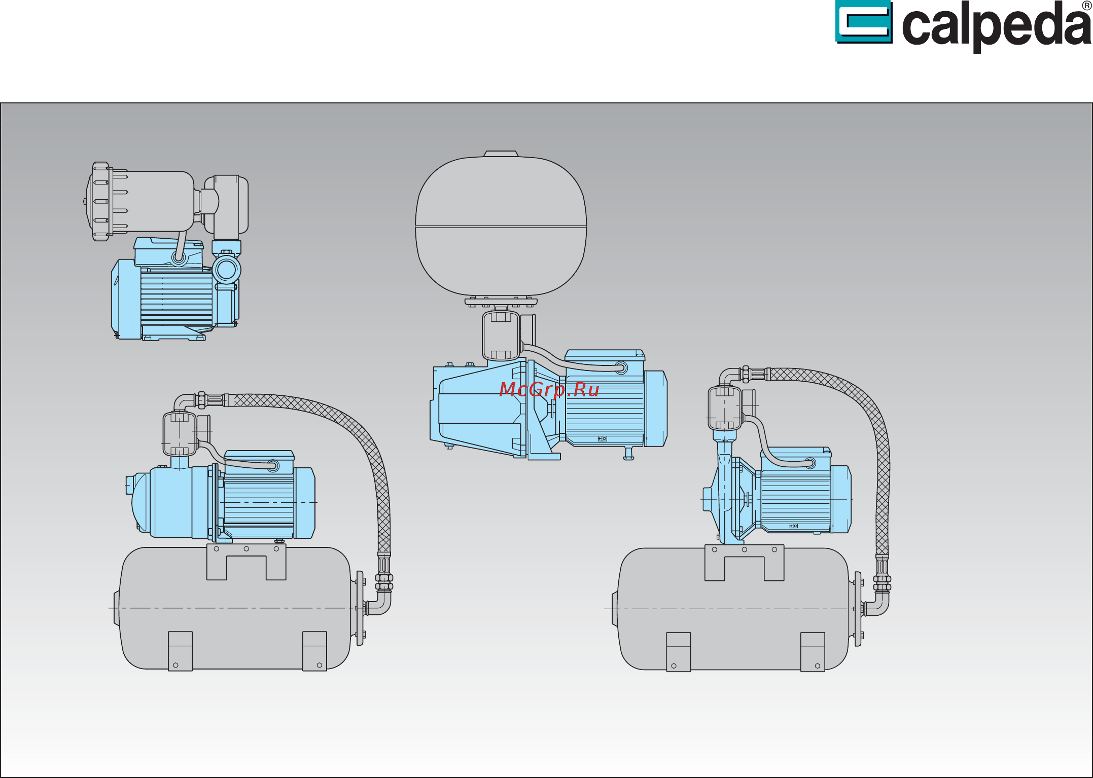 CALPEDA CENTRIMAT 1/1 MXPM 404/20 Техническое описание онлайн