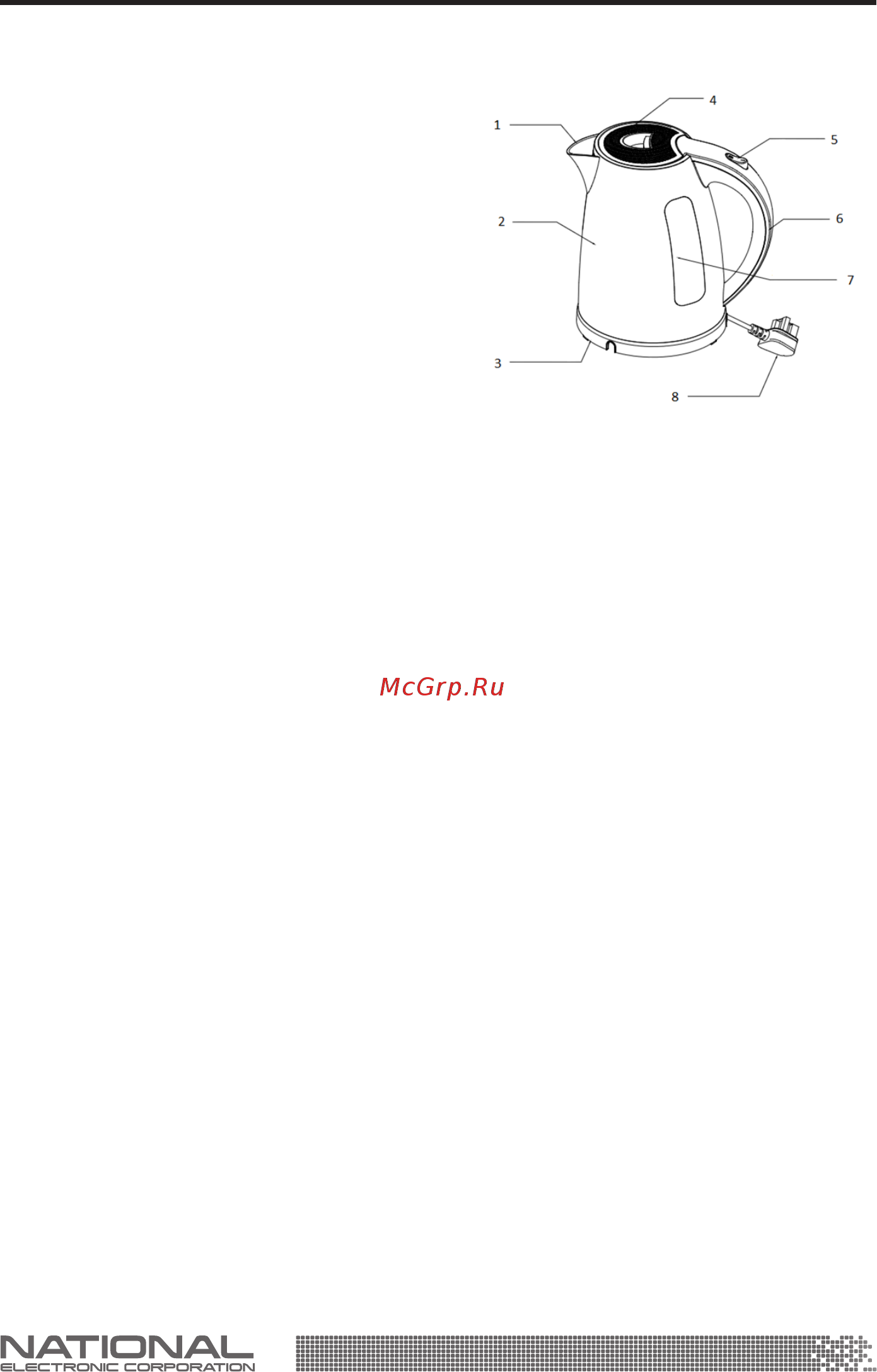 NATIONAL NK-KE17103 [4/8] Руководство по эксплуатации