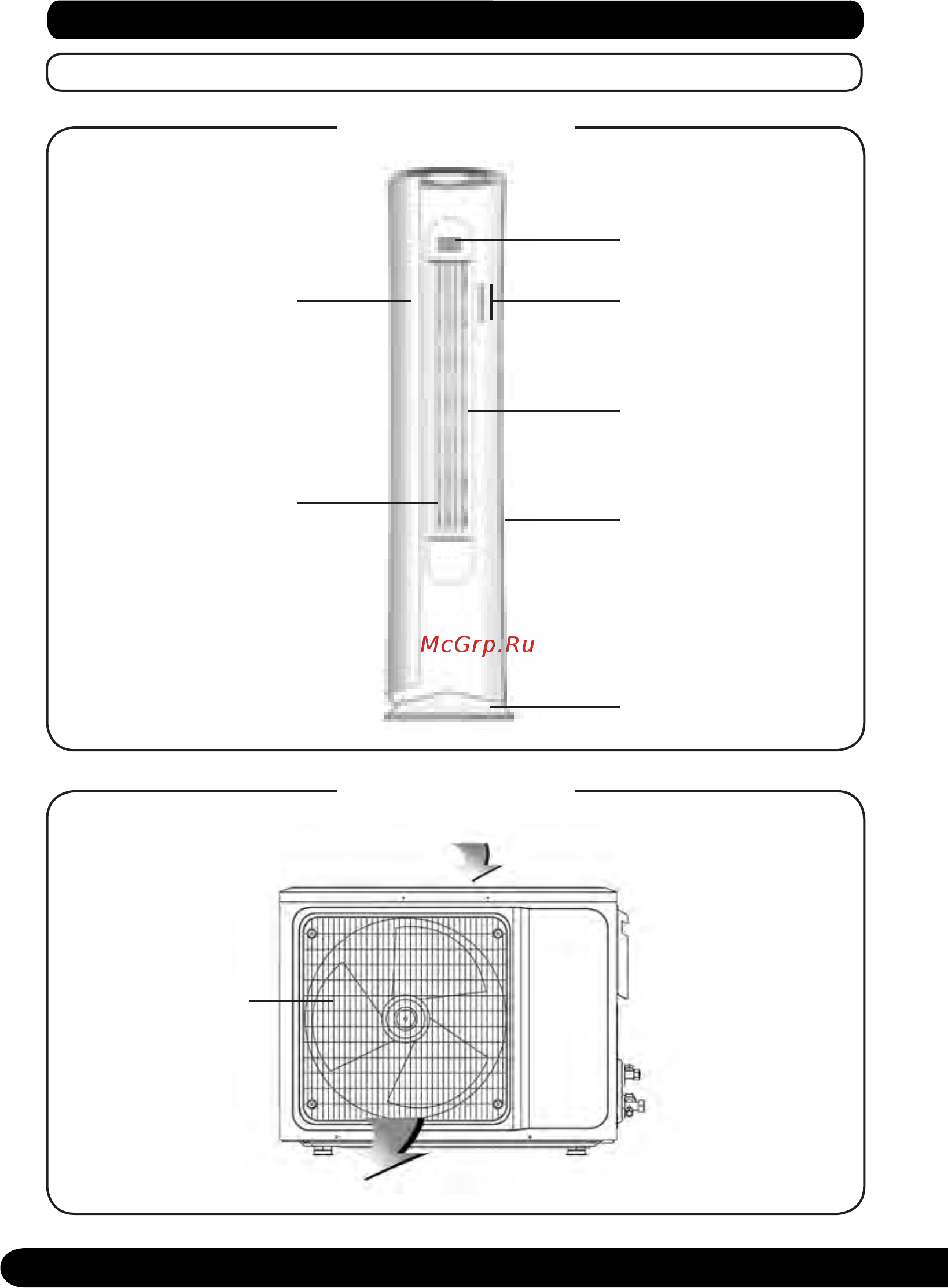 Centek TOWER, инвертор, WiFi, площадь 20 кв.м, макс. шум 36Дб, 7100/8800W компрессор HIGHLY, EER-3.21, скрытый LED CT-66K24 [6/28] Устройство кондиционера