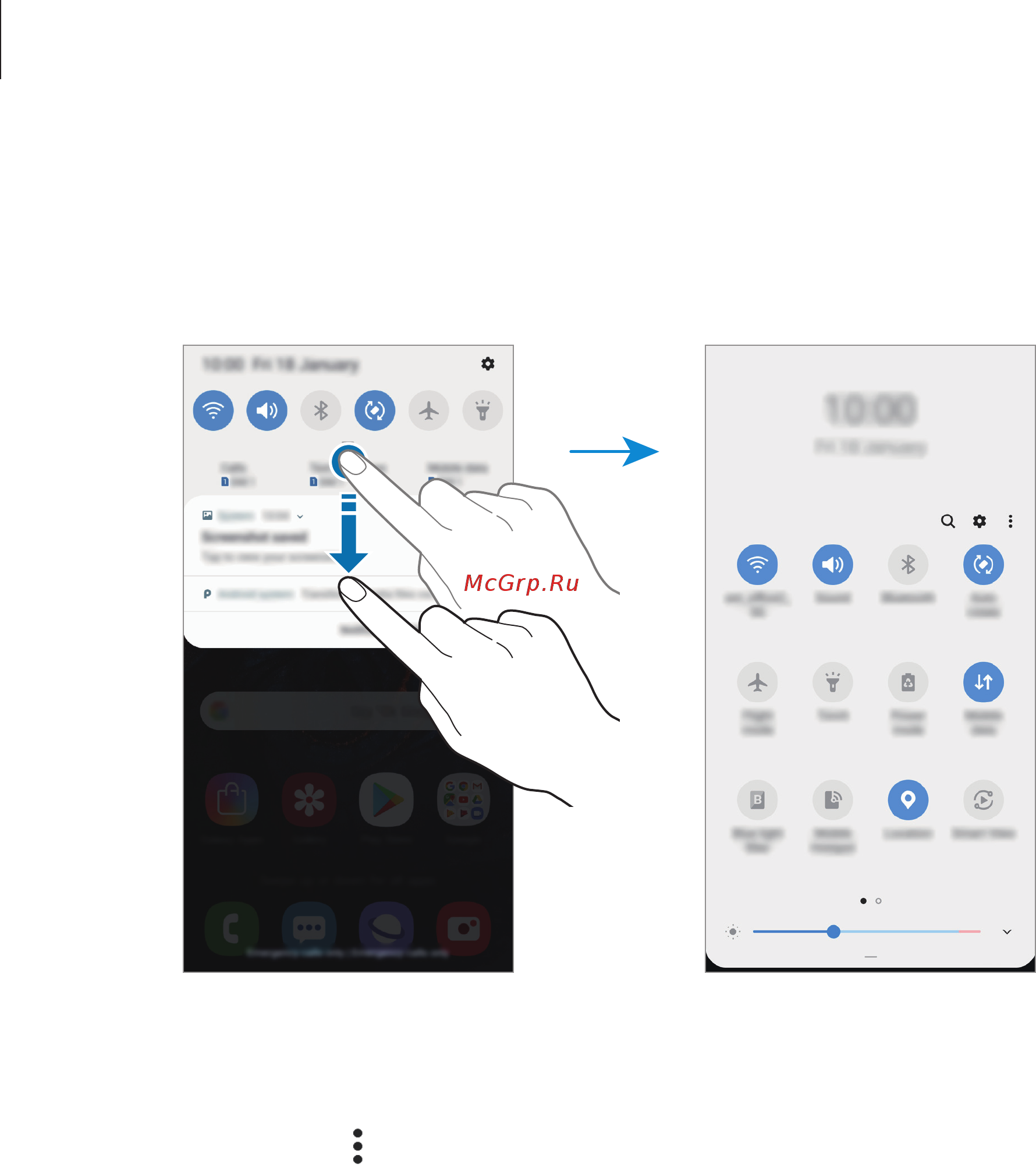 Samsung Galaxy A50 SM-A505FZKUSER [51/222] Using quick setting buttons