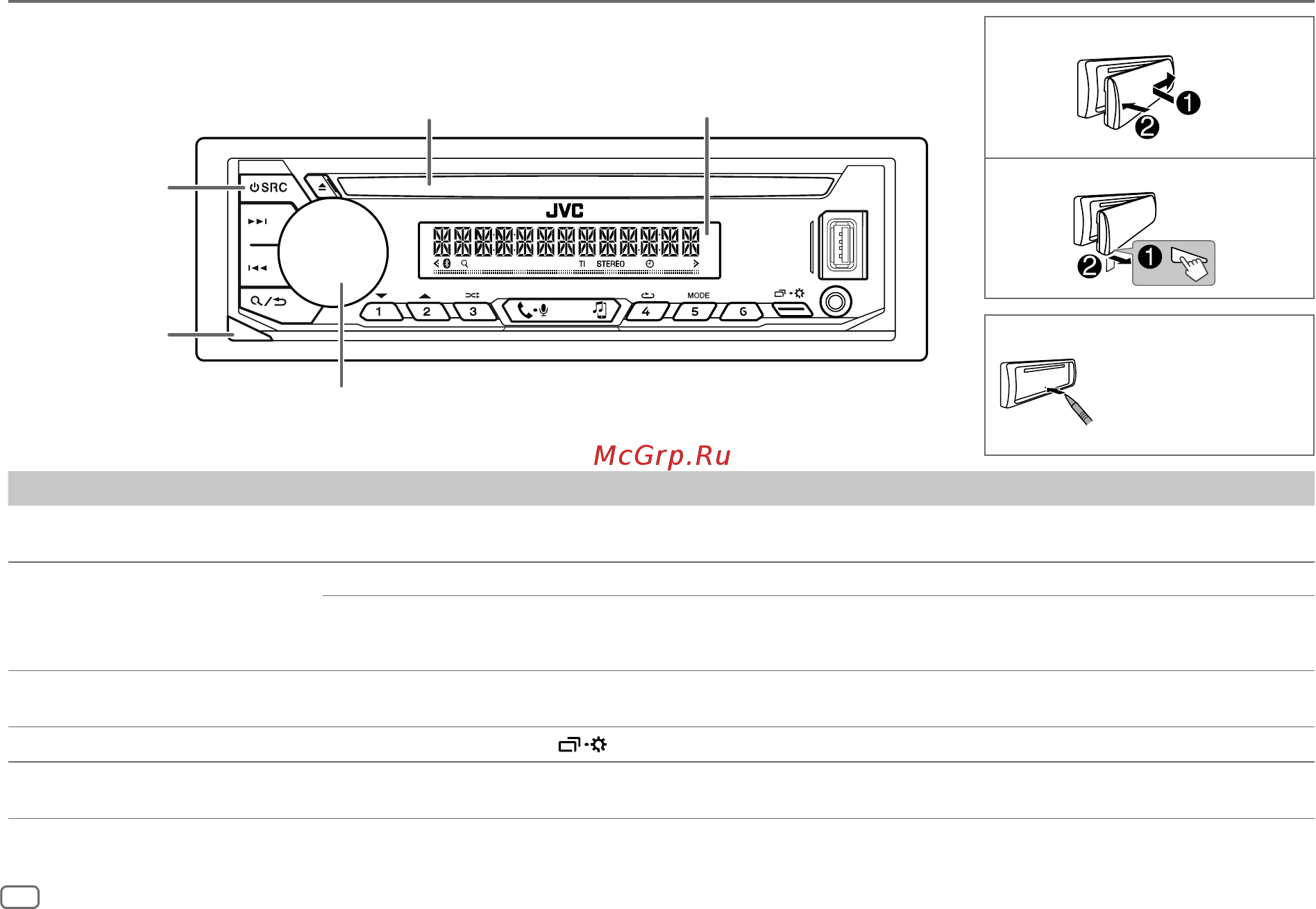 JVC KD-T801BT [44/152] Fonctionnement de base
