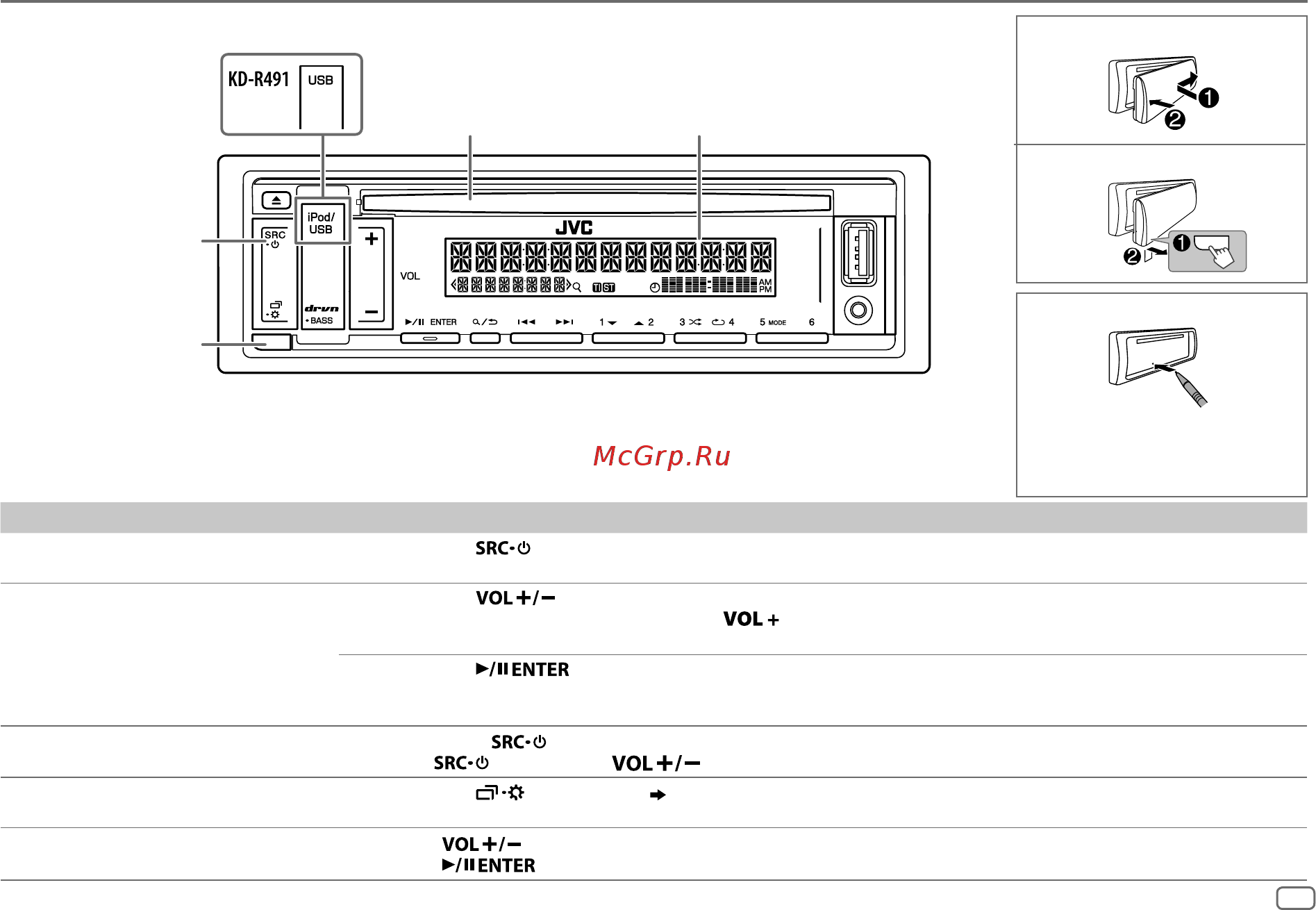 JVC KD-R491 [67/88] Основные сведения