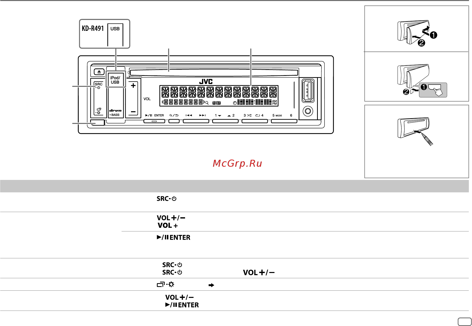 JVC KD-R491 [7/88] Grundlagen