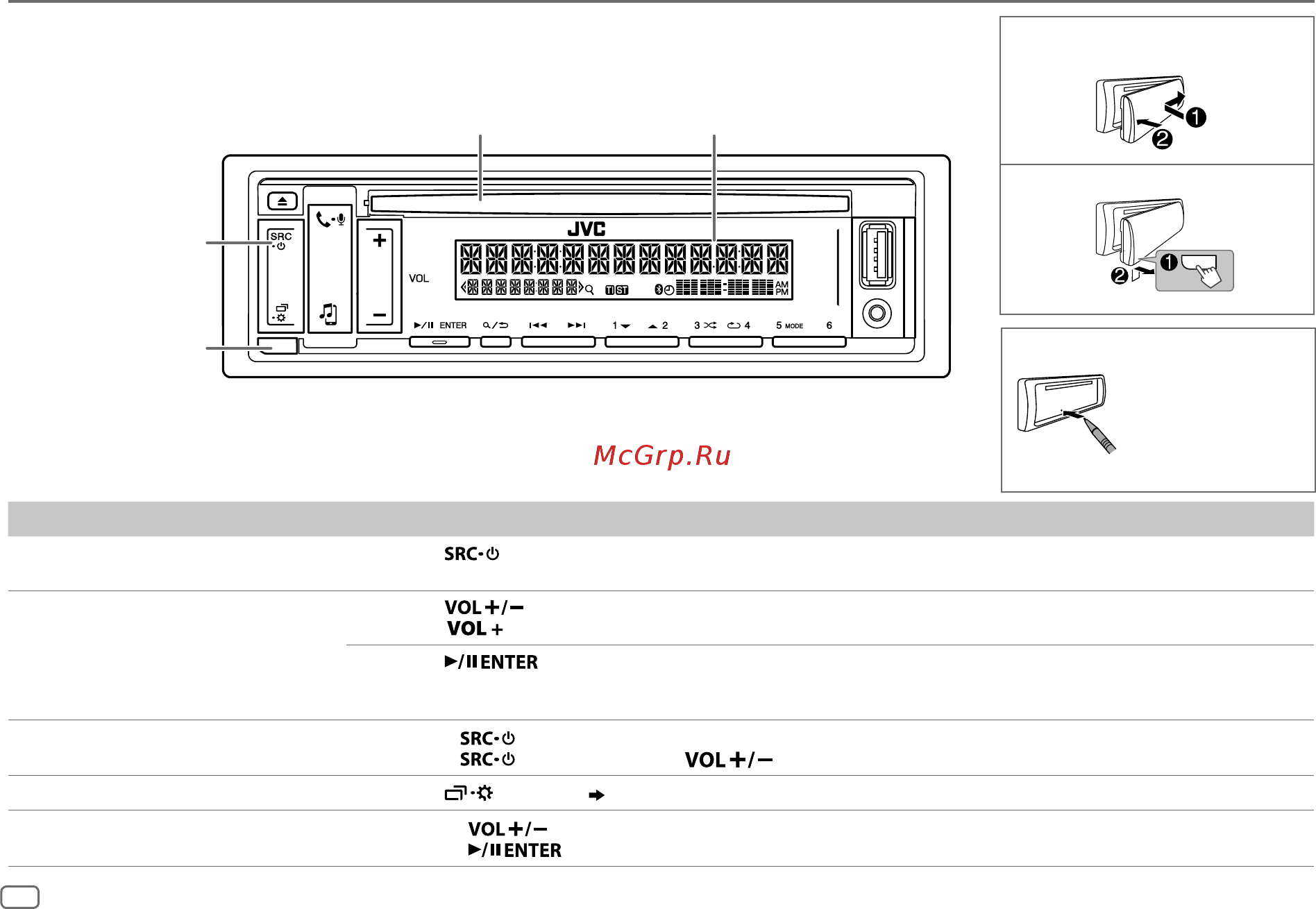 JVC KD-R891BT [8/152] Grundlagen