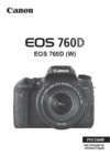 Canon EOS 760D Body Black Инструкция по эксплуатации