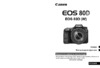 Canon EOS 80D Body Black Инструкция по эксплуатации