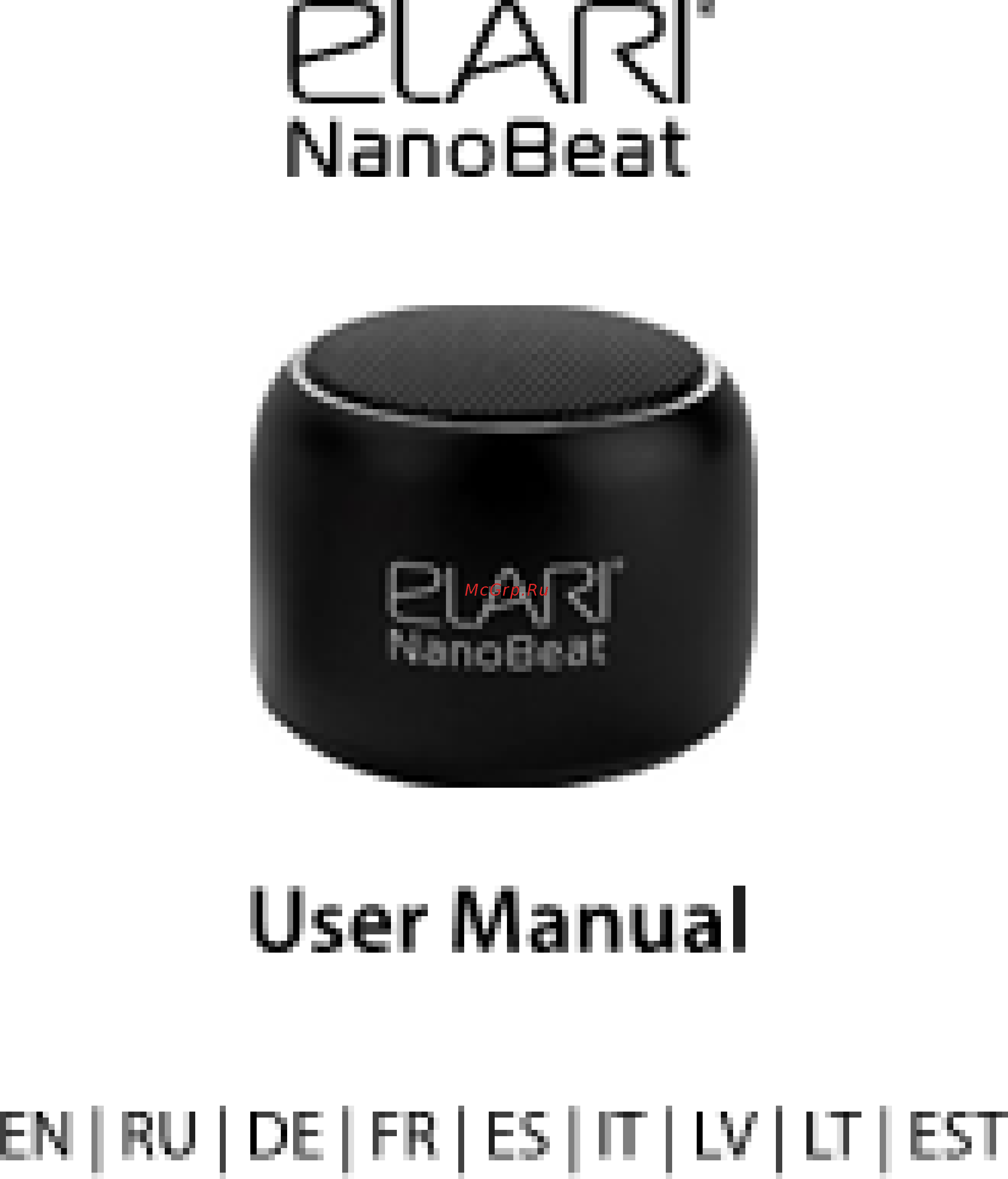 Elari NanoPods White Инструкция по эксплуатации онлайн