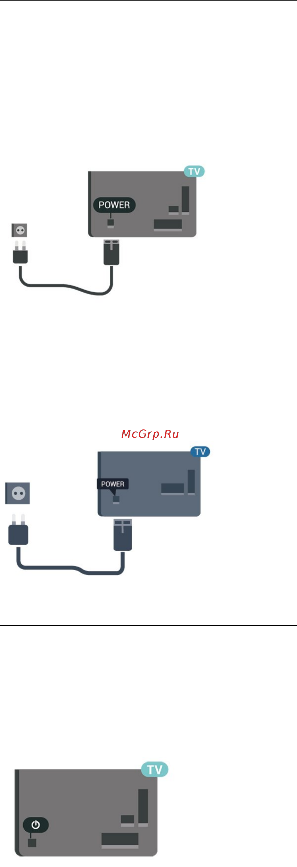 Philips 50PUS6503/60 [11/70] Подключение кабеля питания