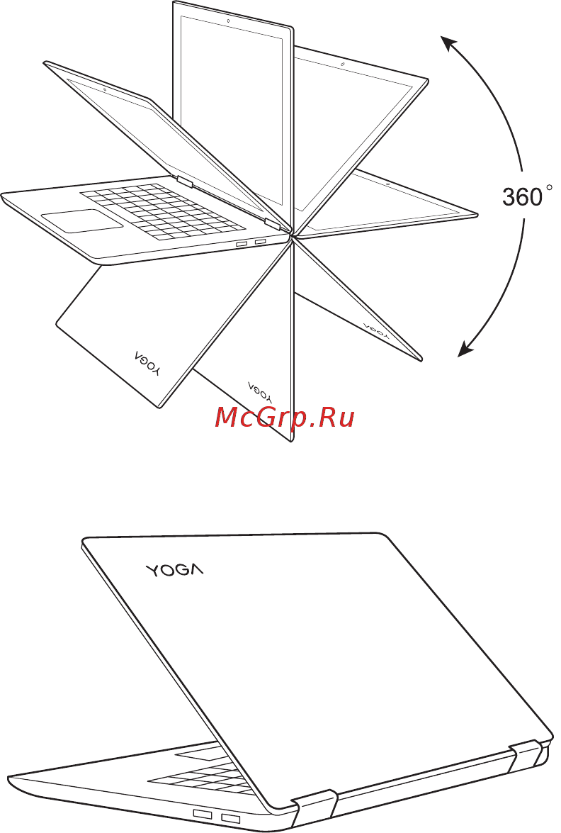 Lenovo Yoga 920-13IKB 80Y7001QRK [9/37] Расположение панели дисплея