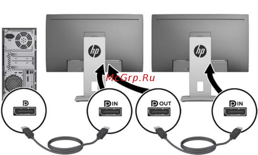 HP HC240 Z0A71A4#ABB [31/39] Многоканальный звук displayport