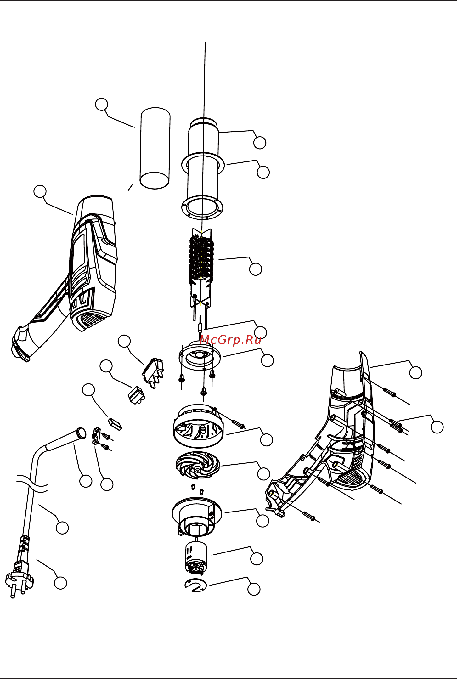 Bort BHG-2000X [11/26] Exploded view