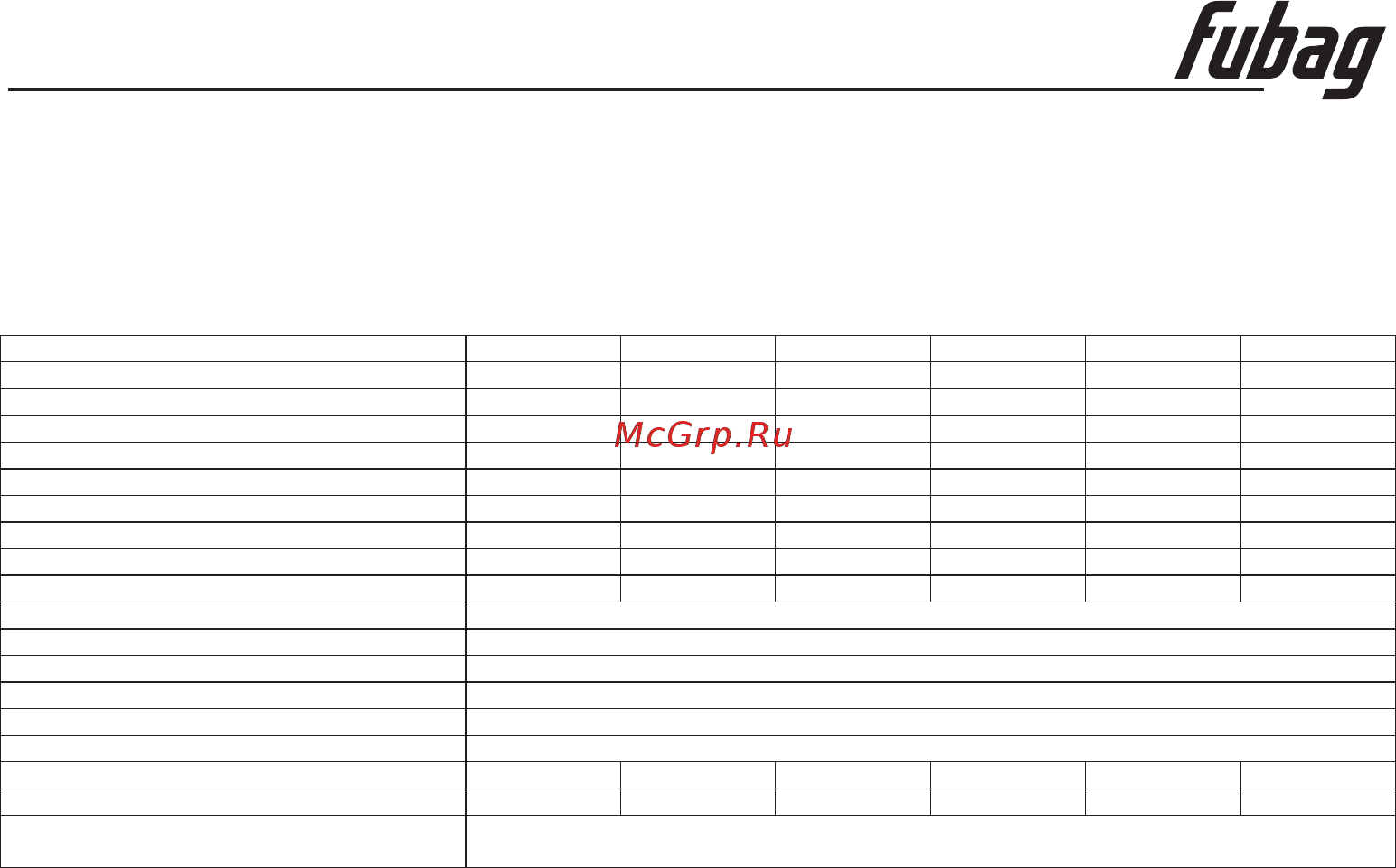 Fubag PG 1800 T для сильнозагрязненной воды 838263 [5/25] Specifications