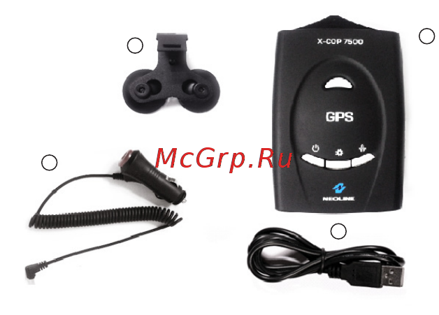 Neoline X-COP 7500s со встроенным GPS модулем Инструкция по эксплуатации онлайн [5/22] 371651