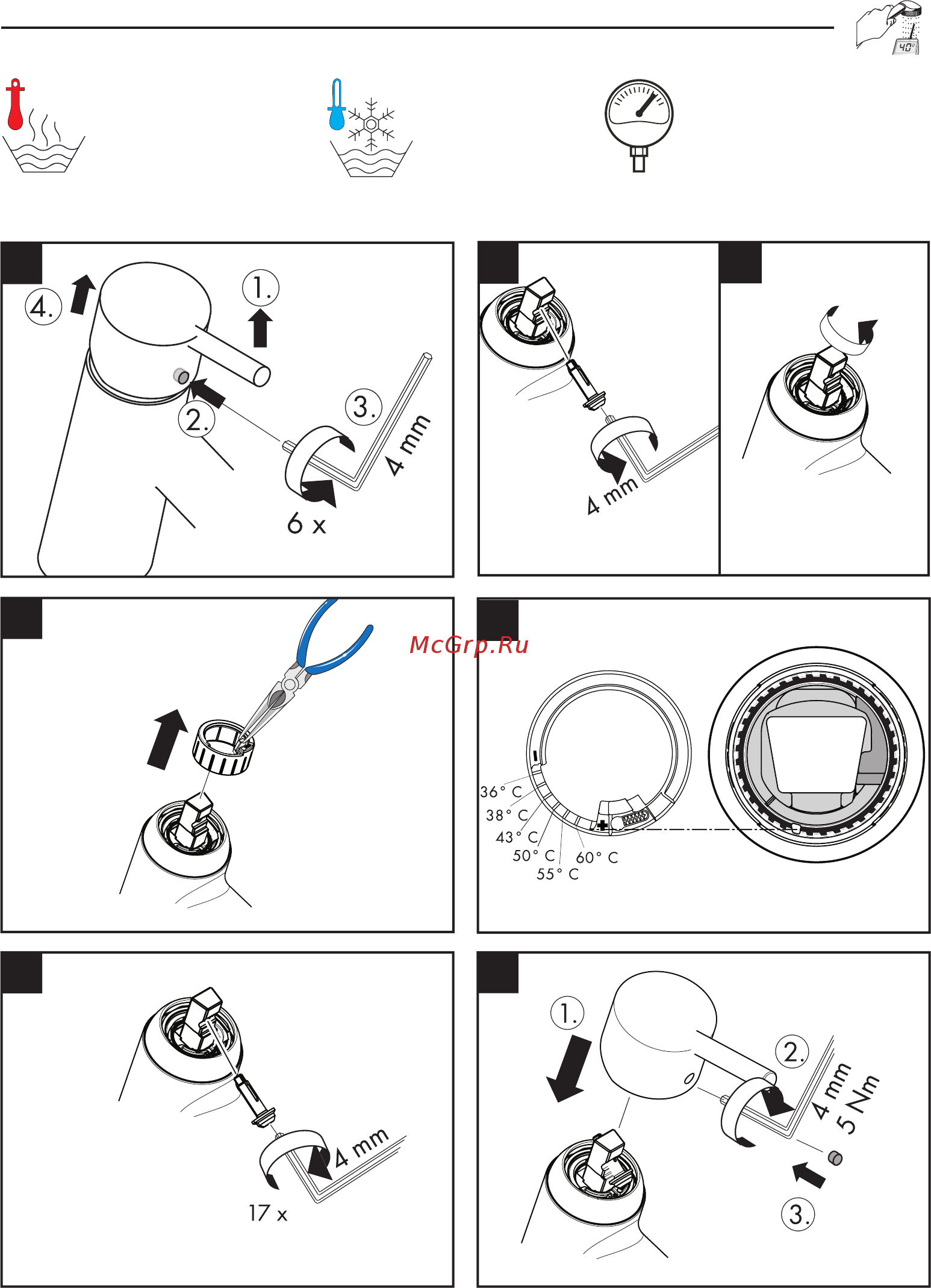 HansGrohe Metris S 31665000 хром Инструкция по эксплуатации онлайн [5/11] 371954