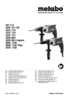 Metabo SBE 750 750 Вт 2 скорости БЗП кейс 600863500 Инструкция по эксплуатации