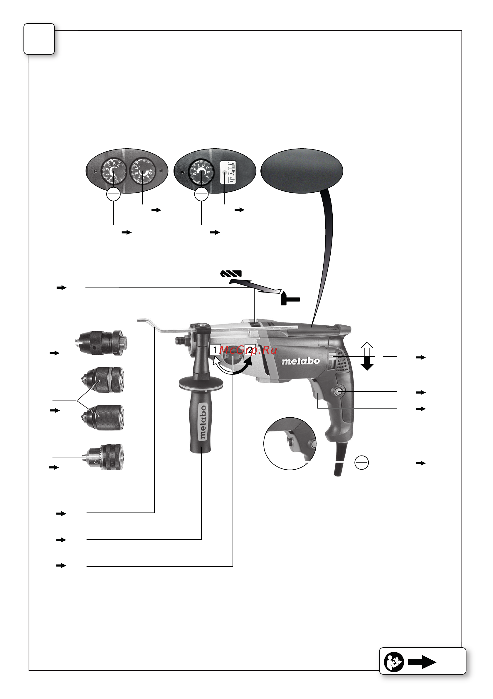 Metabo SBE 751 600863620 Инструкция по эксплуатации онлайн [2/64] 372056
