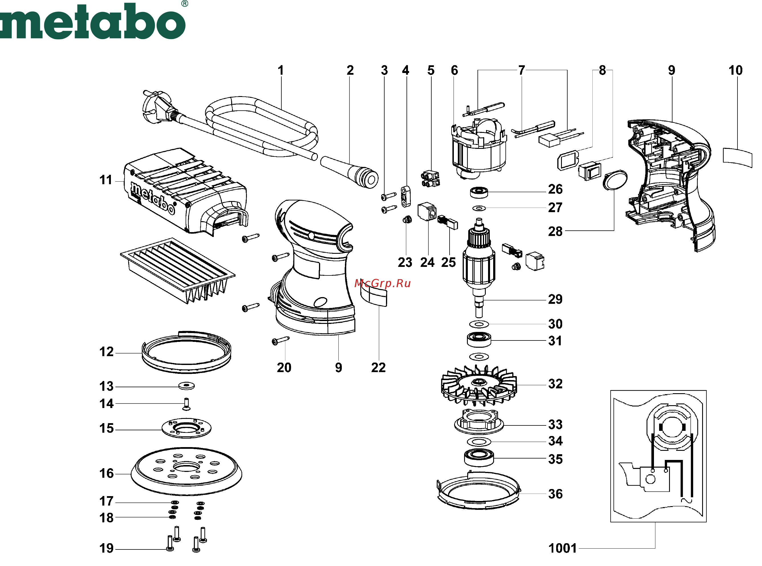 Metabo FSX 200 609225500 Инструкция по сборке онлайн