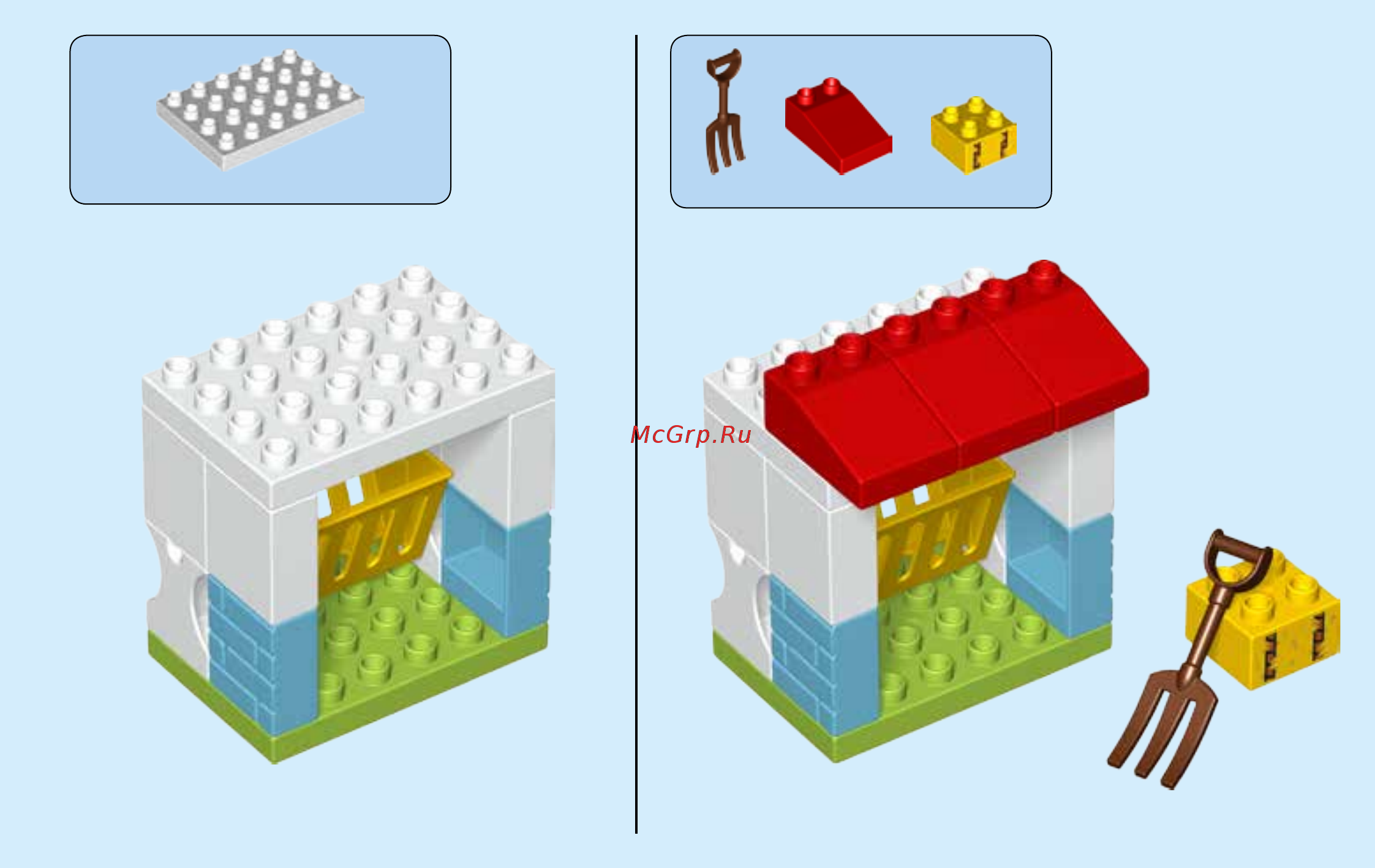Lego DUPLO Town Конюшня на ферме (10868) Инструкция по сборке онлайн [11/24] 372441