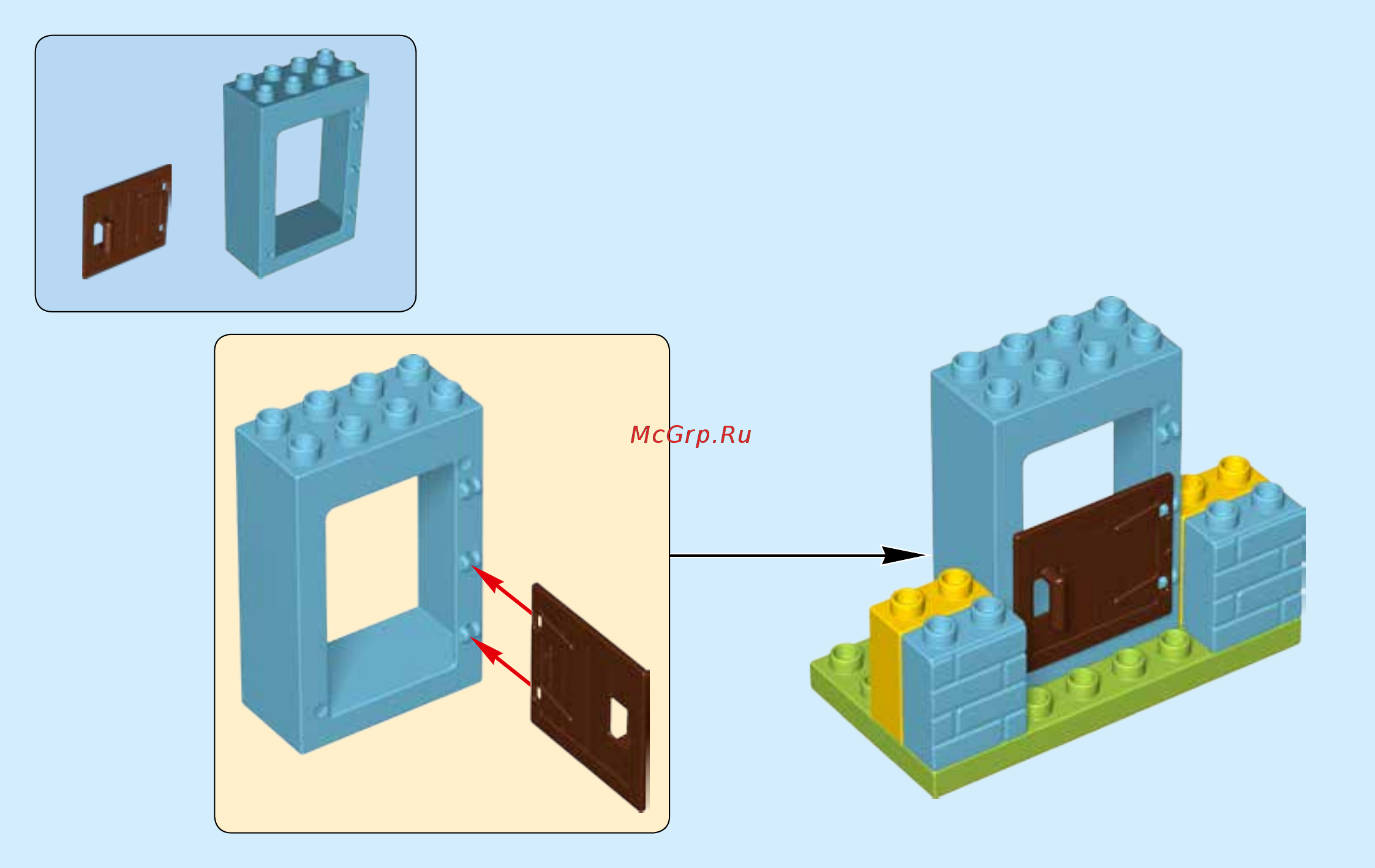 Lego DUPLO Town Конюшня на ферме (10868) Инструкция по сборке онлайн [14/24] 372441