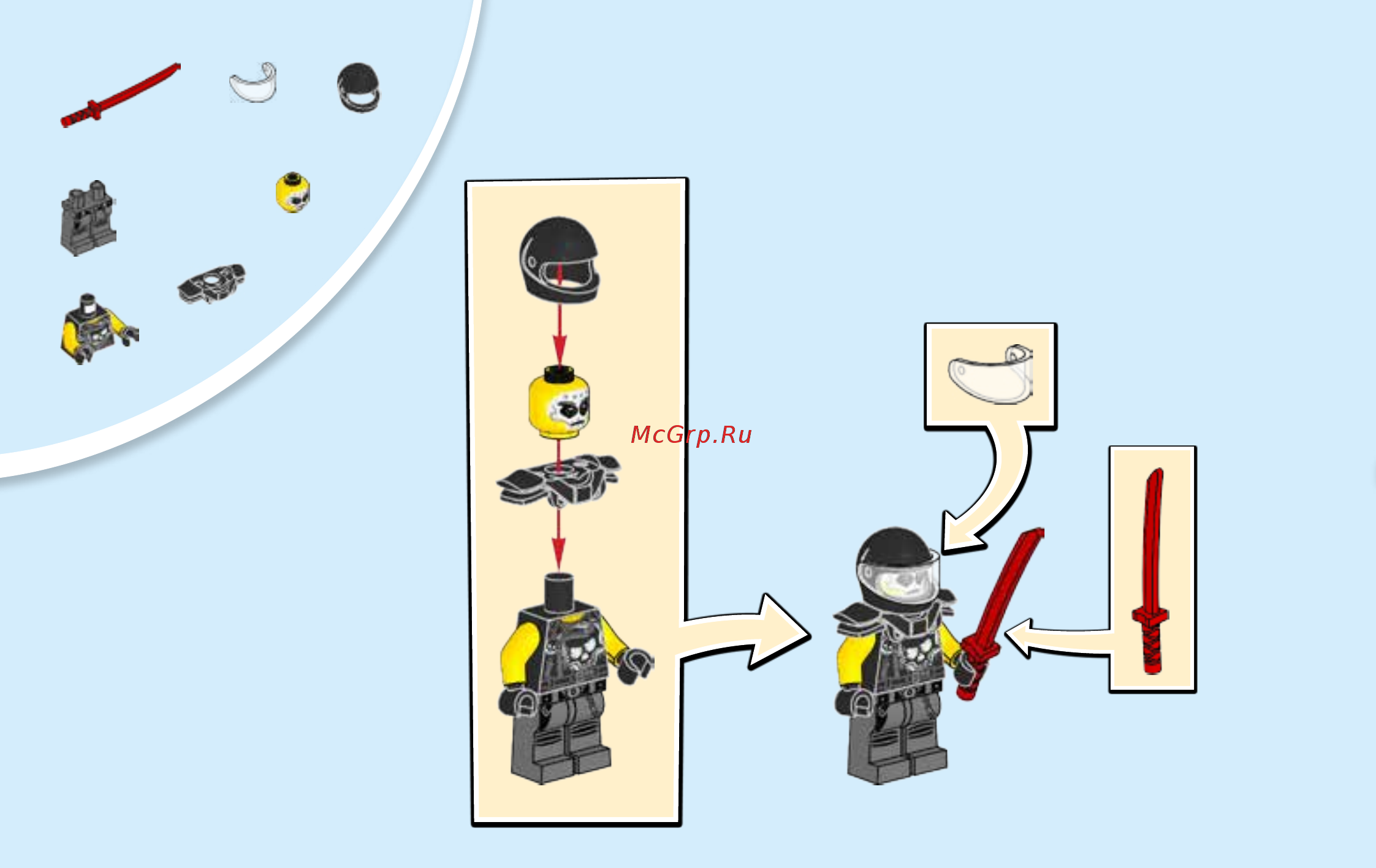 Lego Juniors Погоня на моторной лодке Зейна (10755) Инструкция по сборке онлайн [6/64] 372463