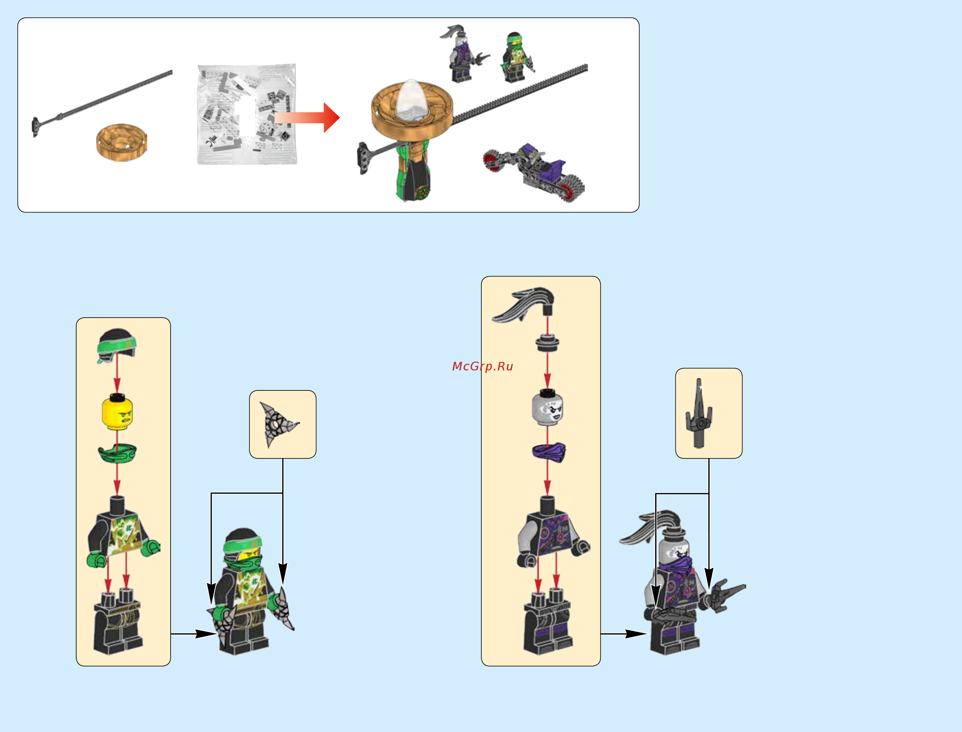 Lego Ninjago Штаб-квартира Сынов Гармадона (70640) Инструкция по сборке онлайн [4/96] 372475