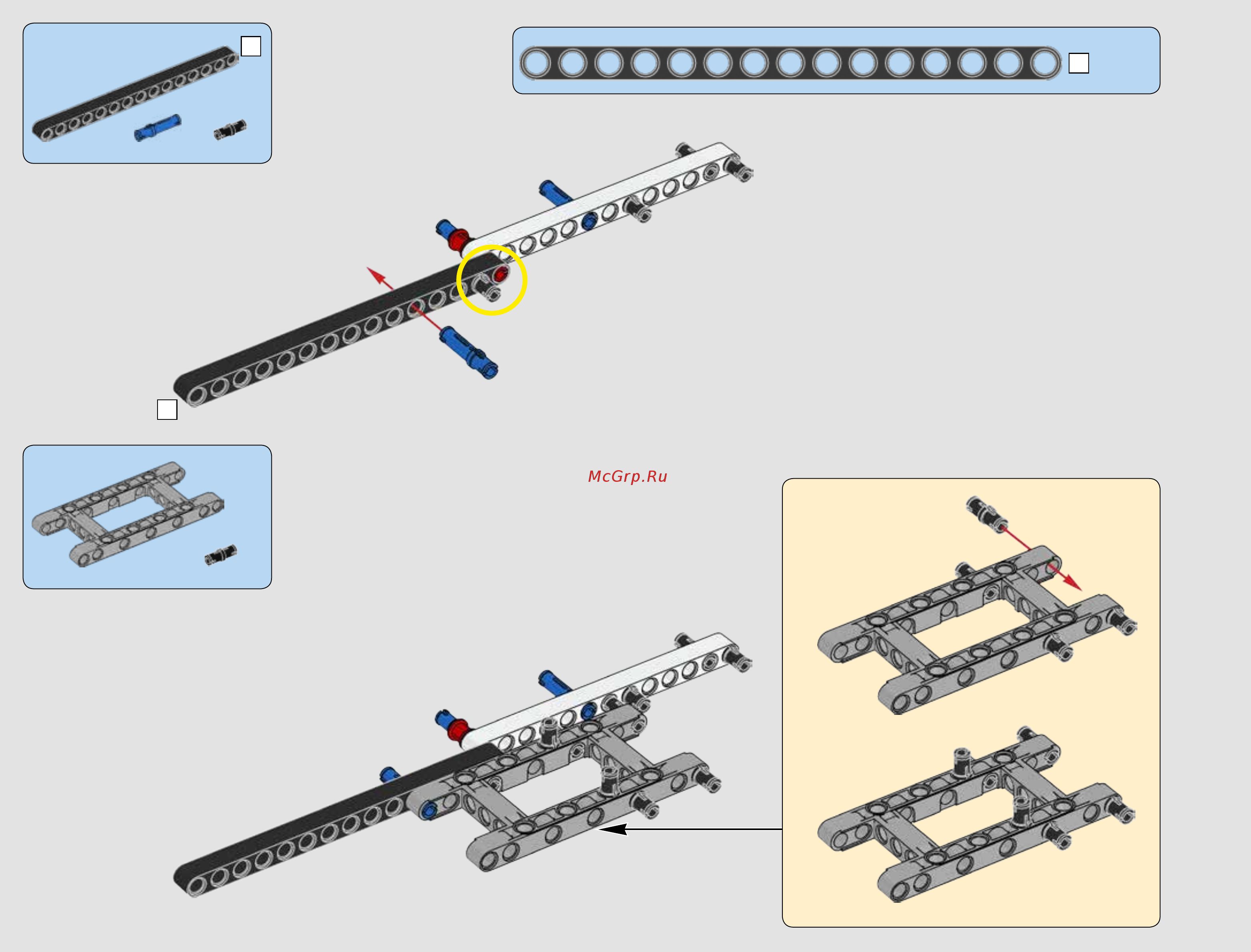 Lego Technic Гоночный автомобиль (42077) Инструкция по сборке онлайн [4/188] 372491