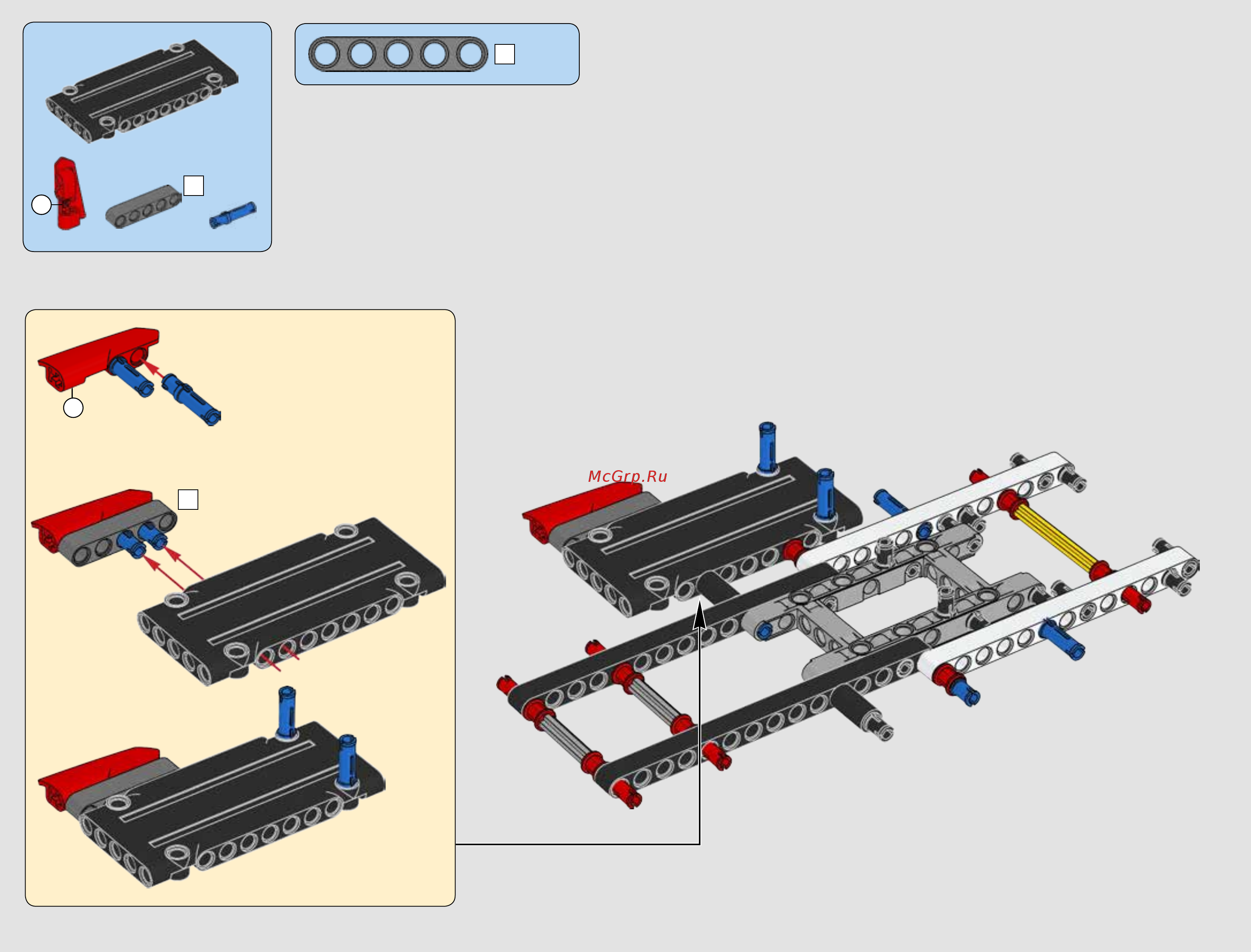 Lego Technic Гоночный автомобиль (42077) Инструкция по сборке онлайн [8/188] 372491