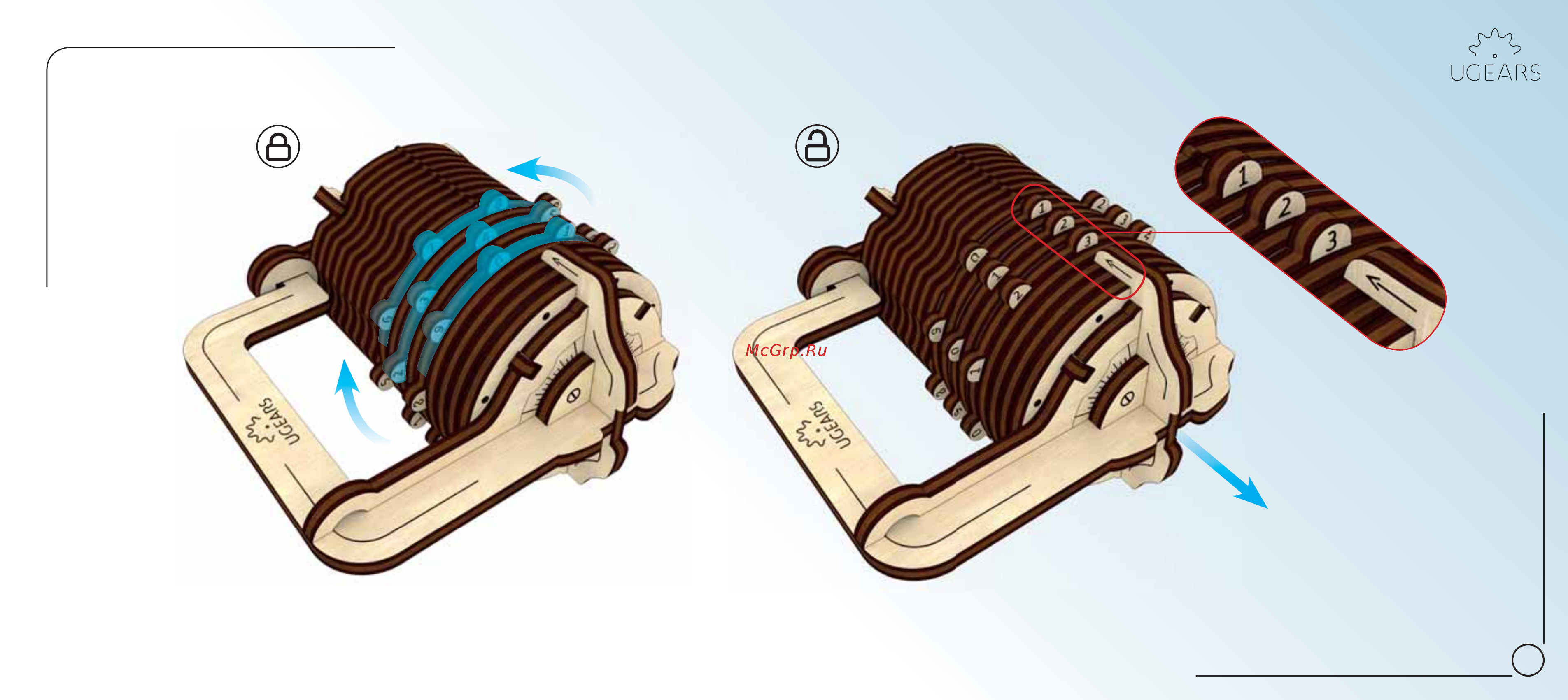Ugears - замок Инструкция по сборке онлайн [11/12] 372548