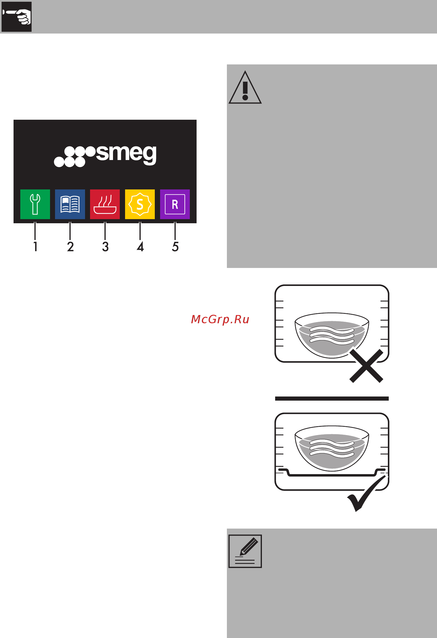 Smeg Linea SF4104VCS [14/66] Использование