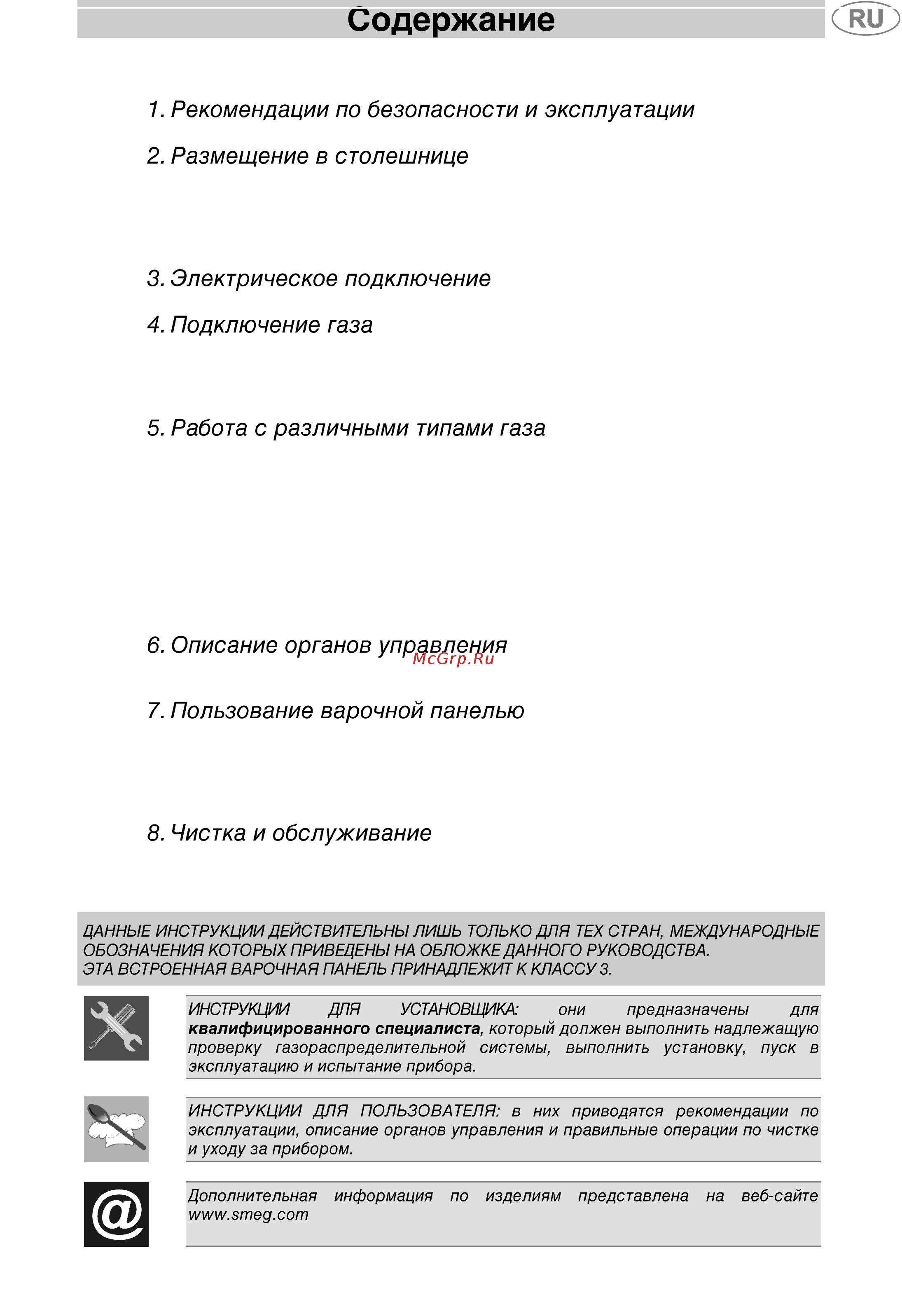 Smeg Linea PVN750 Инструкция по эксплуатации онлайн