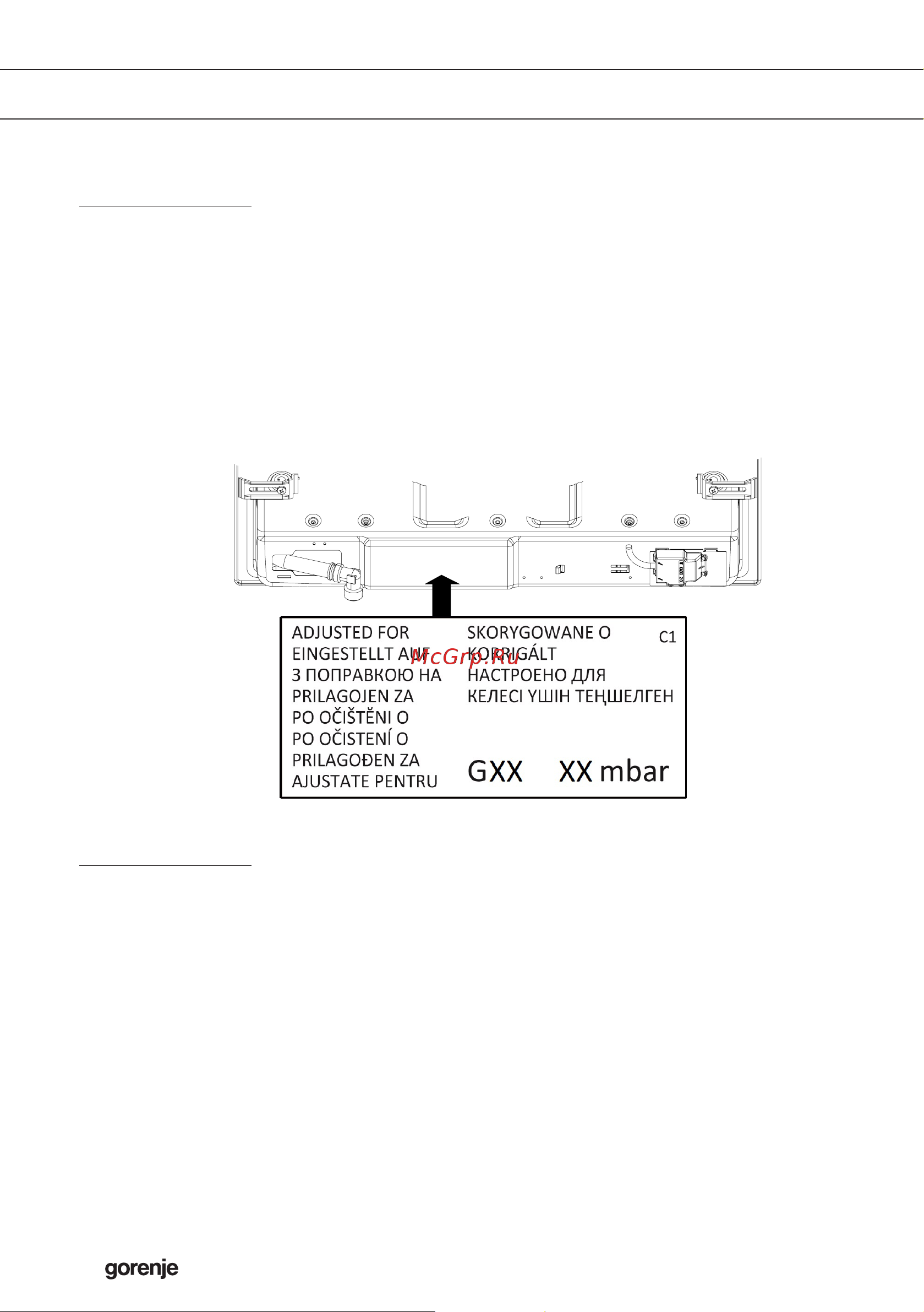 Gorenje GW641ZAX 730589 [18/20] Руководство по настройке на другой вид газа